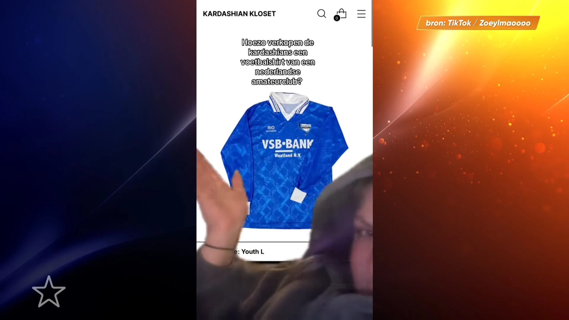 Fans geloven ogen niet: Kim Kardashian verkoopt shirt van Nederlandse amateurclub