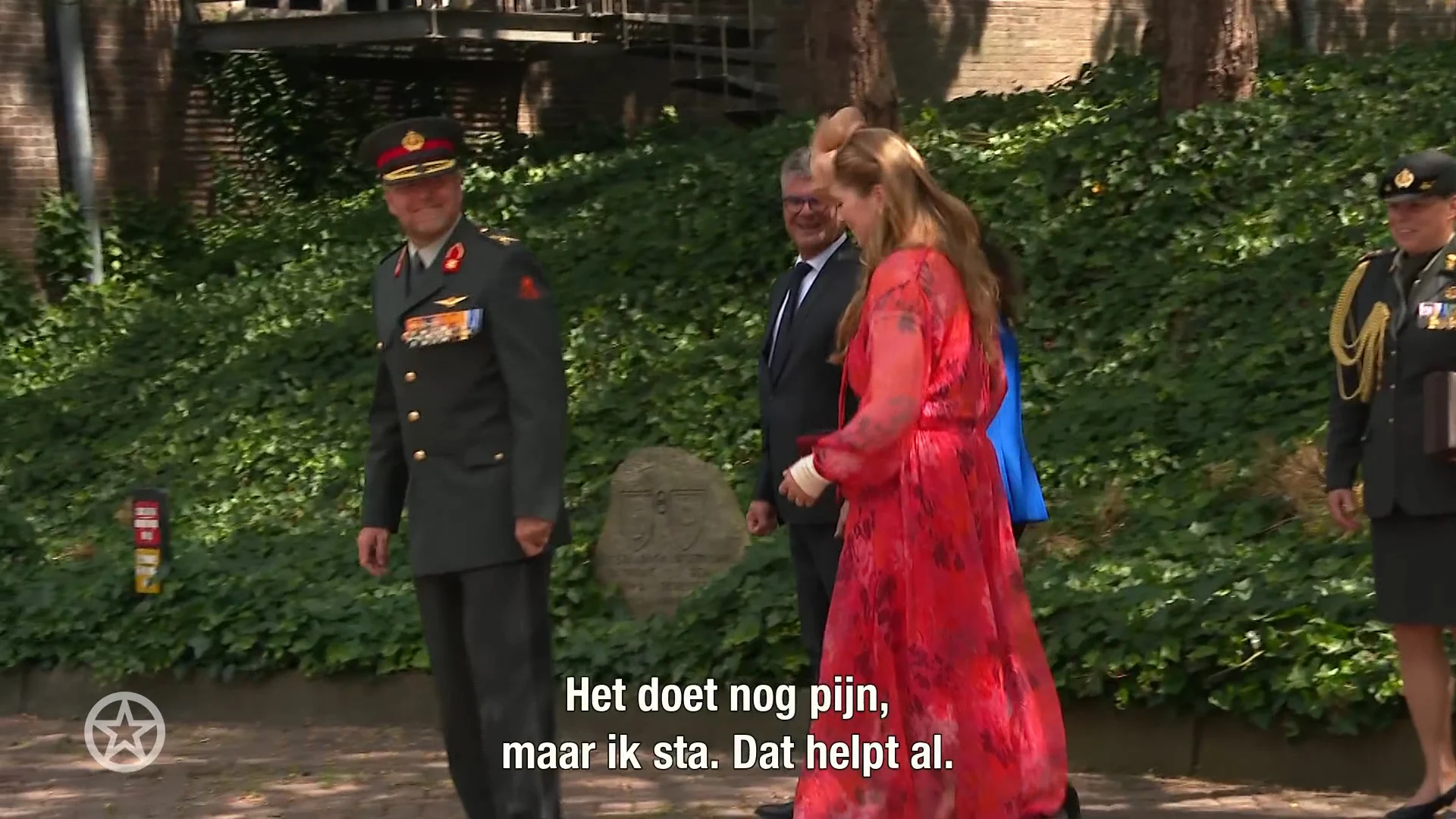 Prinses Amalia heeft nog pijn na gebroken arm