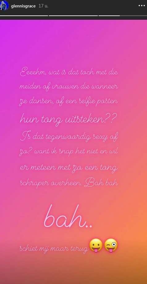 Glennis Grace gaat helemaal los op tonguitstekers