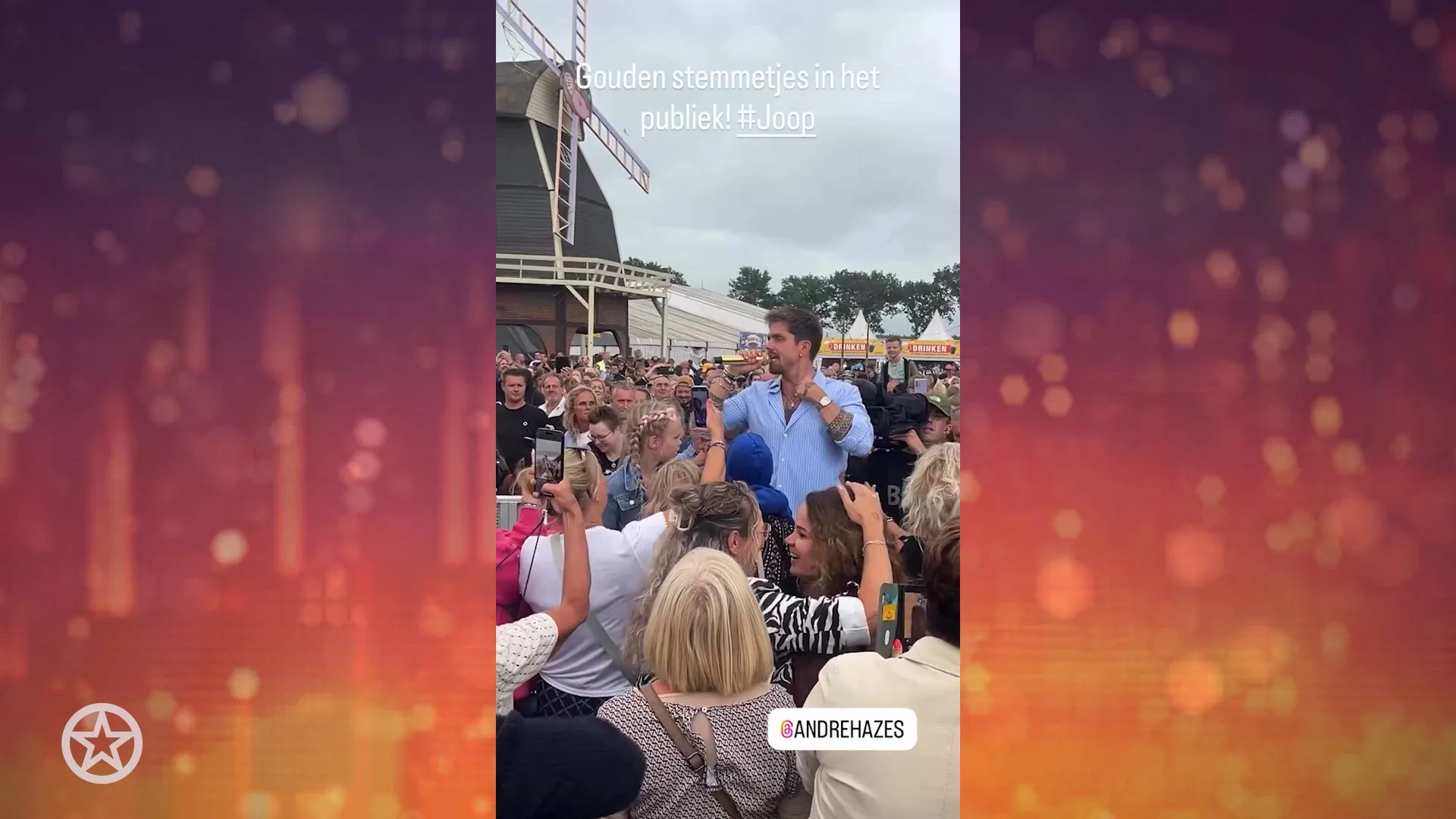 André Hazes geeft fan verrassende kus