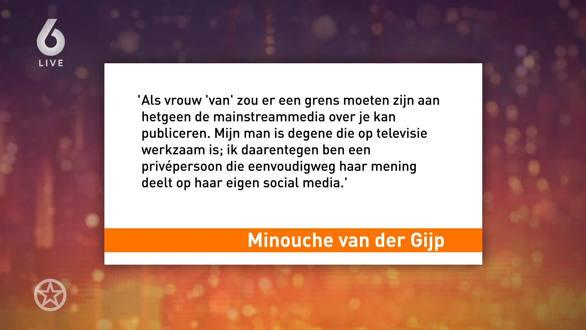 Vrouw René van der Gijp waarschuwt: 'Grens is nu bereikt'