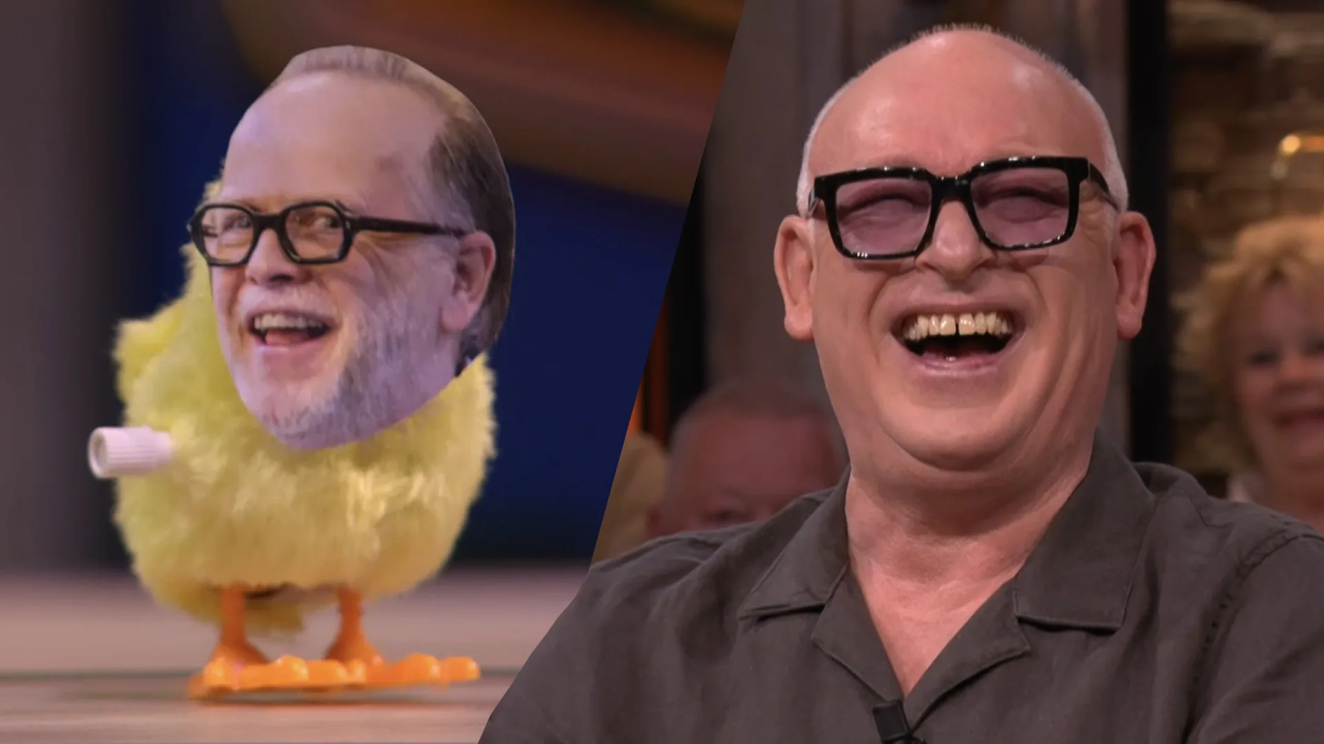 René gaat helemaal stuk om Marc-Marie-piepkuikentje op Vandaag Inside-tafel