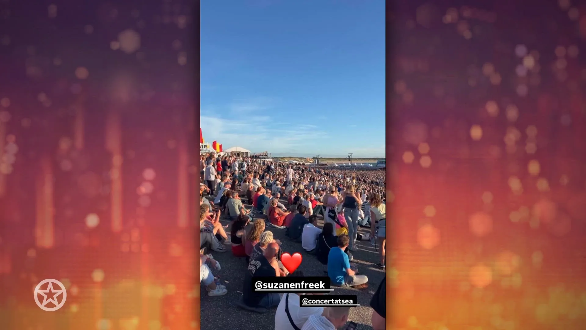 Mental Theo bij het optreden van Suzan & Freek