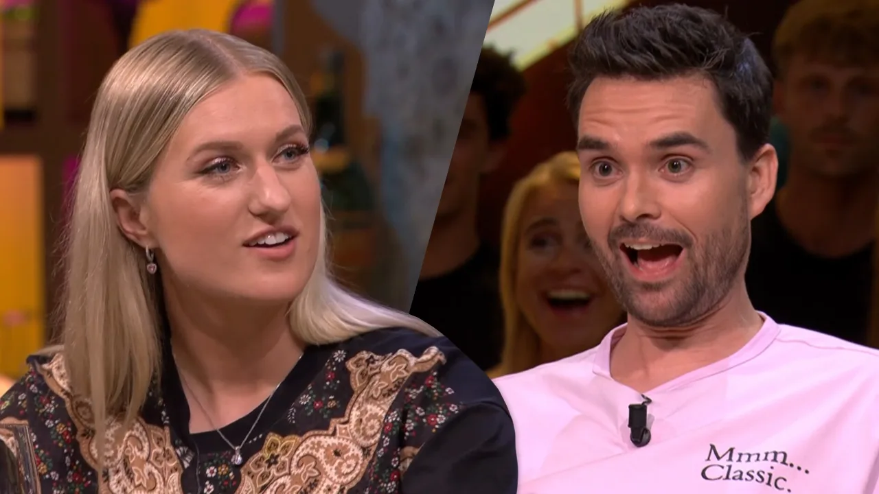 Domien Verschuuren hoort verhaal Britt Dekker aan: 'Dat is mijn natte droom!'