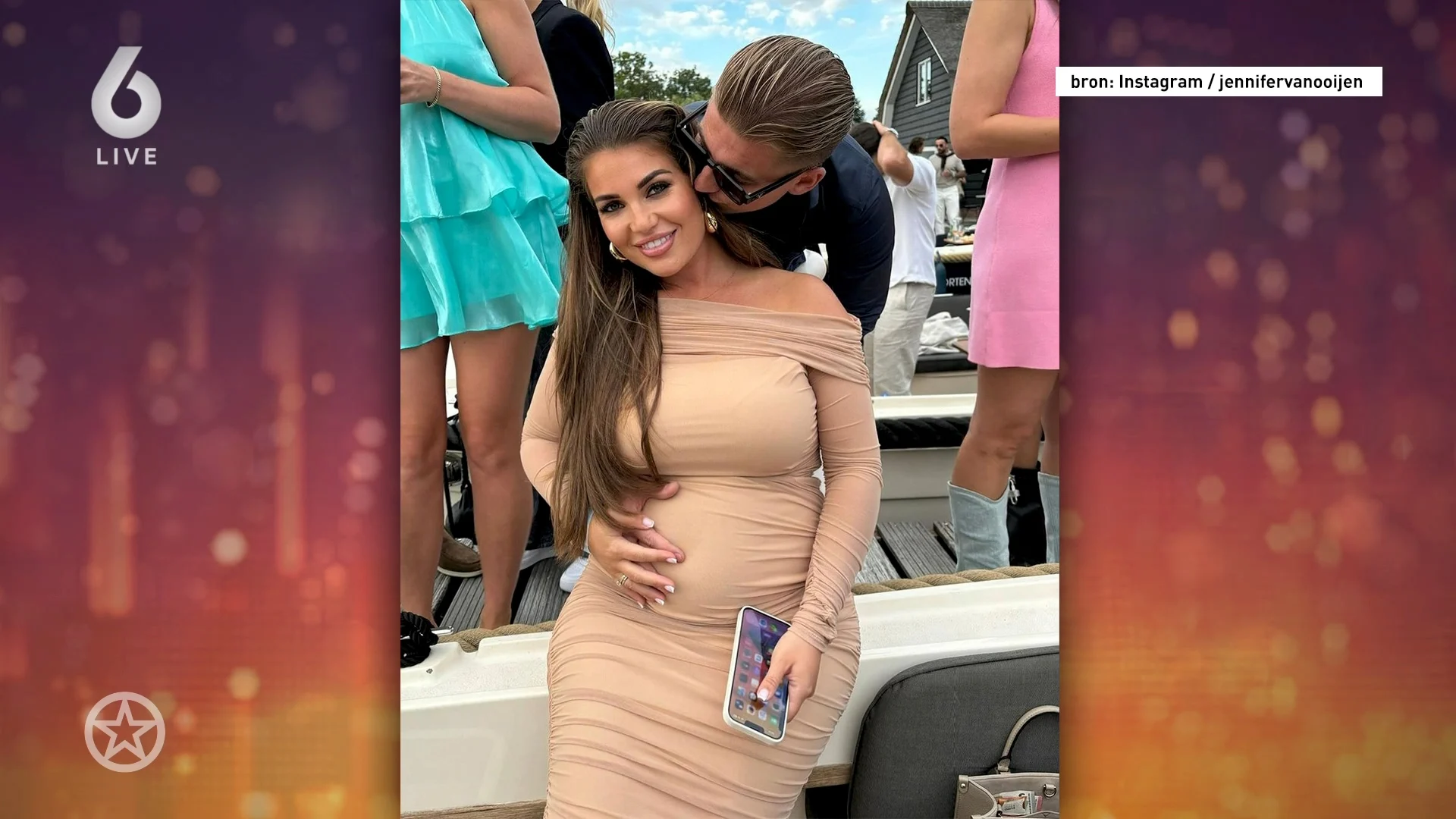 Vriendin Mart Hoogkamer deelt foto's met babybuik