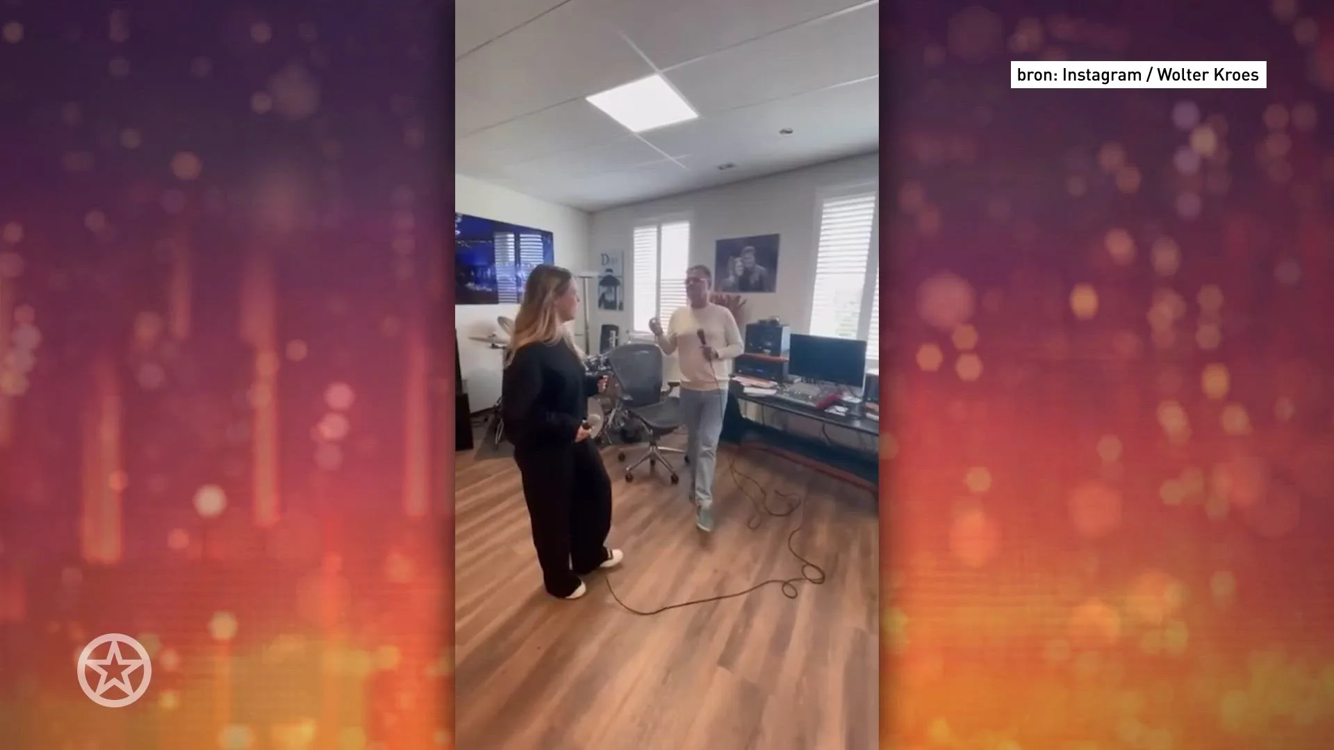 Wolter en Pamela Kroes repeteren voor DNA Singers