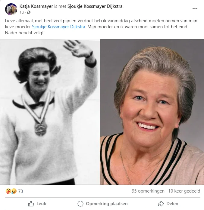 Sjoukje Dijkstra (82) overleden