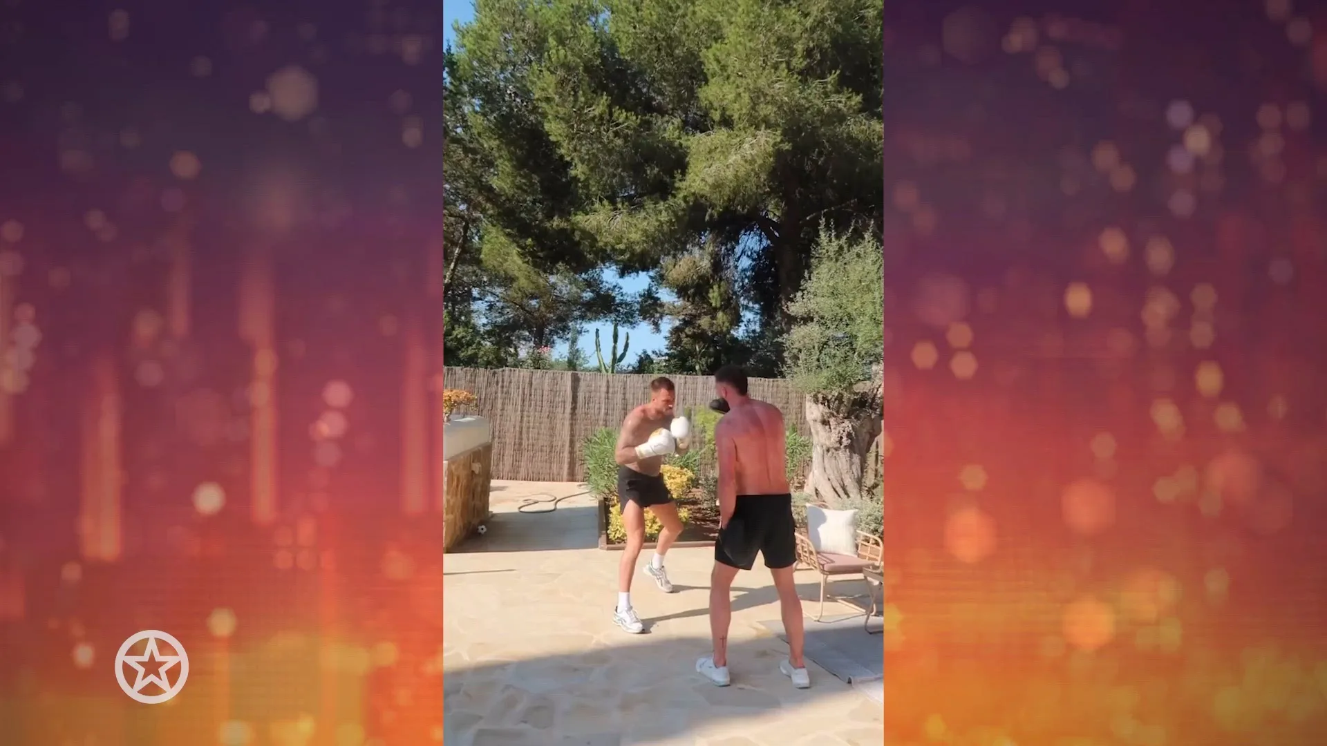 Dave Roelvink is druk aan het boksen