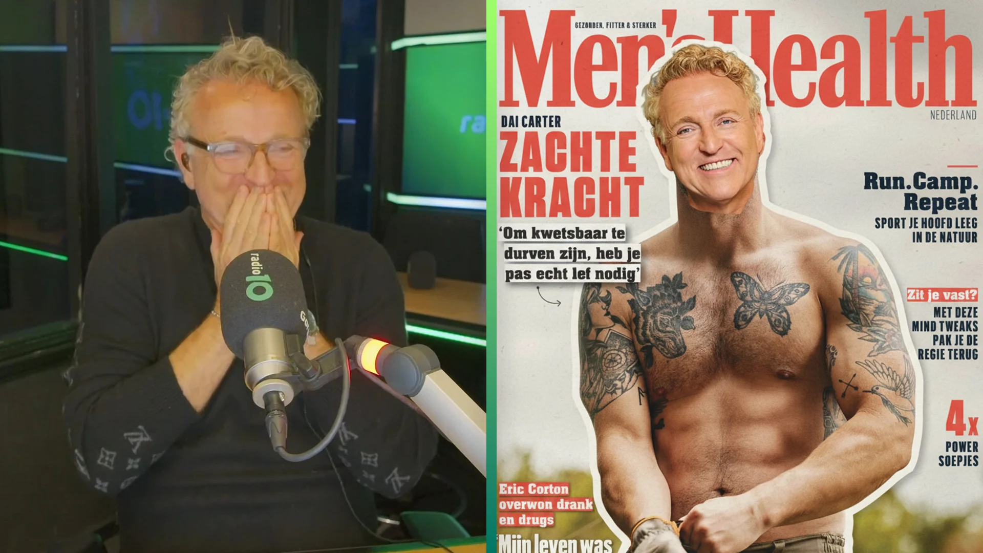 Gordon staat in oktober op de cover van Men's Health (Radio 10)