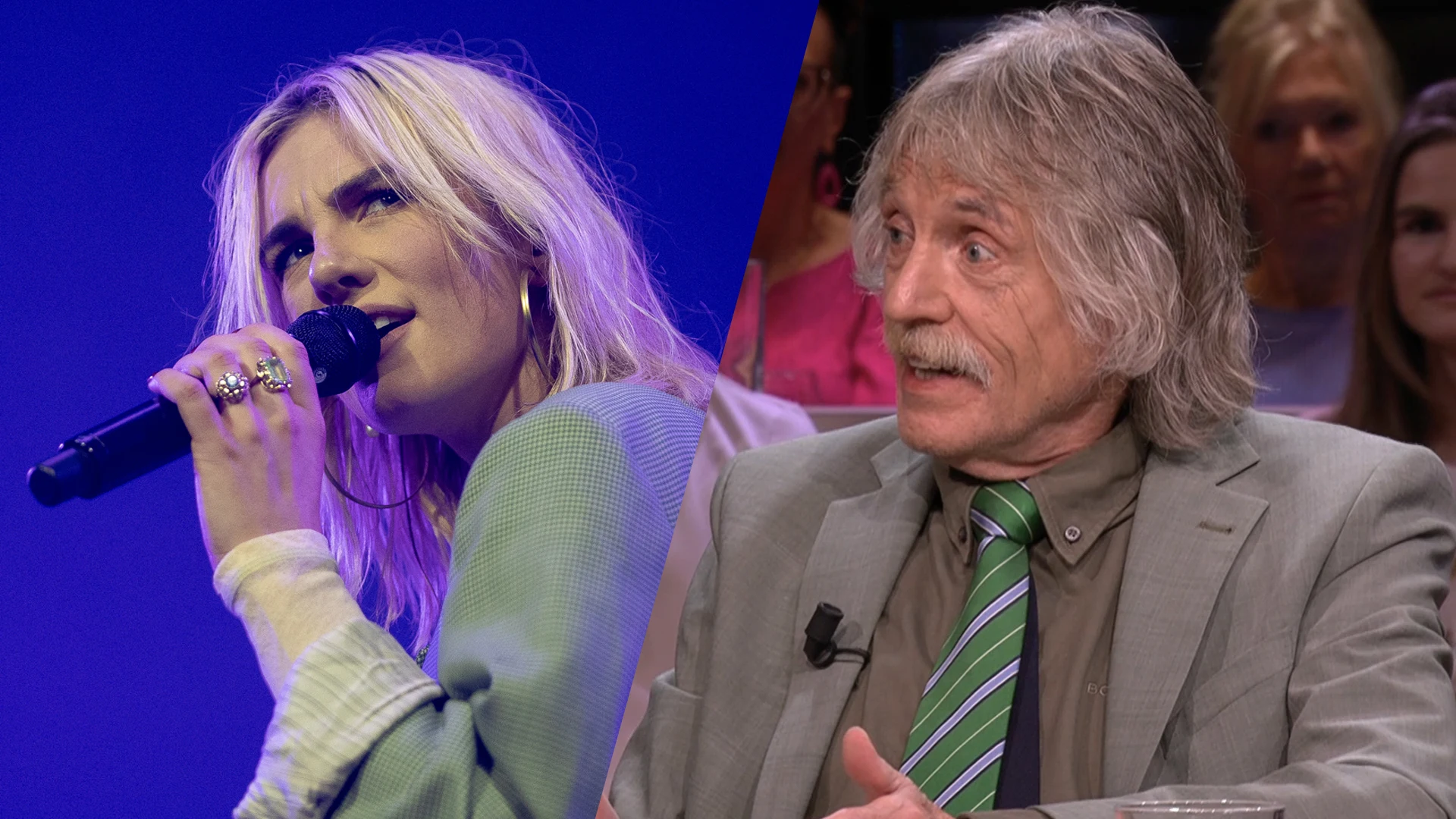 Johan Derksen: 'Maan laat steeds zien dat ze niet kan zingen'