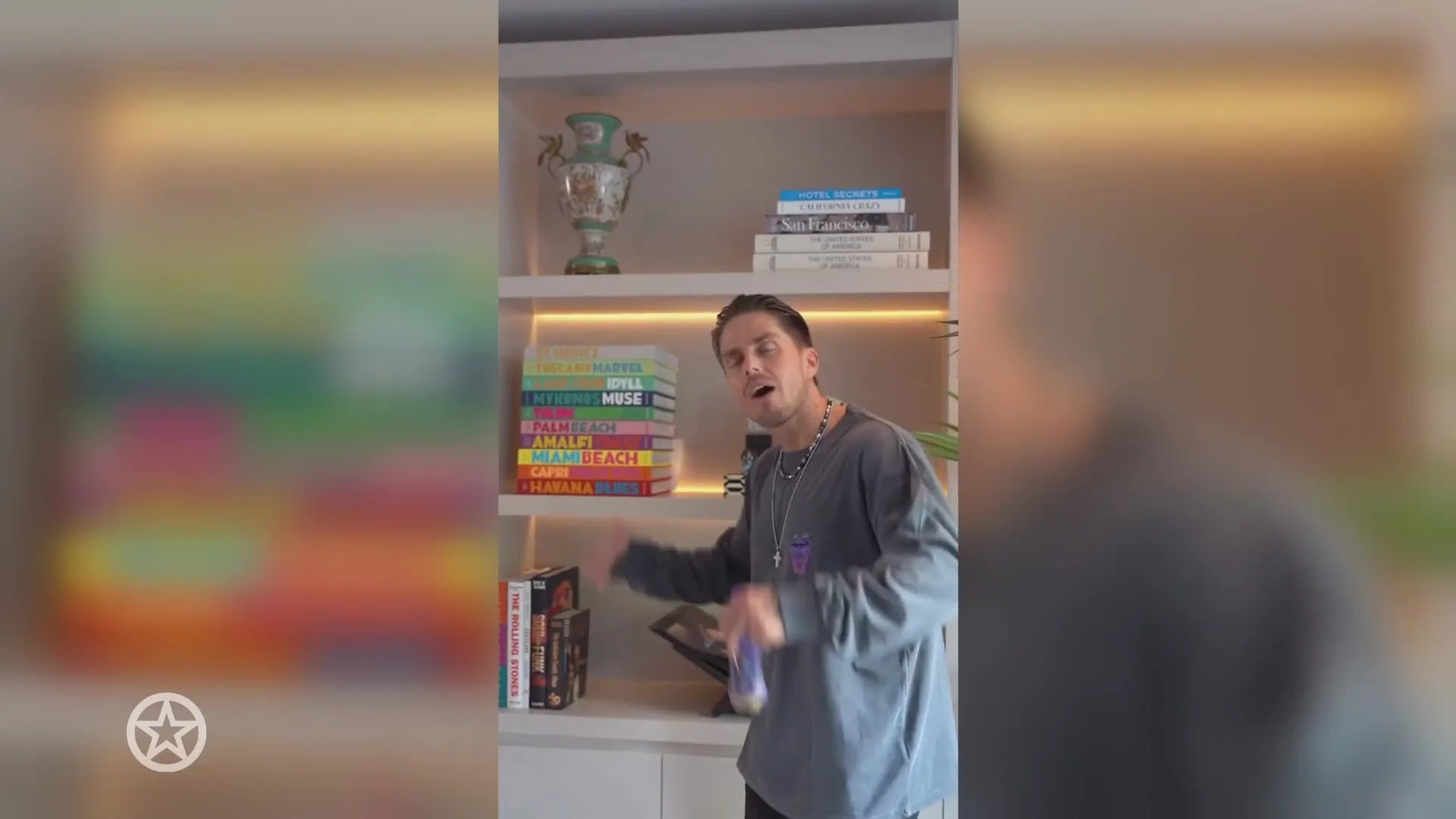 André Hazes showt trots nieuwe woning