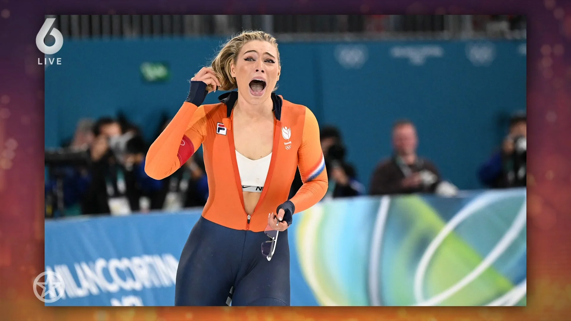 Jutta Leerdam maakt veel los in de VS met sport-bh