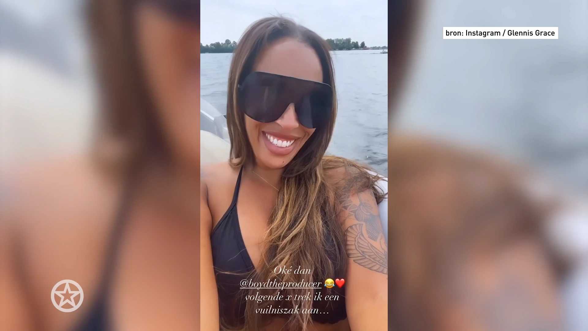 Glennis Grace moet van vriend 'vuilniszak' aantrekken