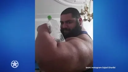 Deze Iraanse man wil de nieuwe hulk worden