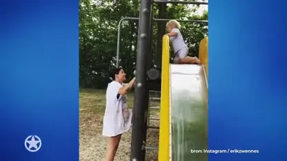 Roxeanne Hazes beleeft prachtig moment met zoontje Fender