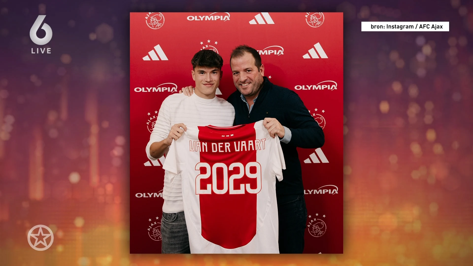 Damián van der Vaart heeft een nieuw contract getekend bij Ajax