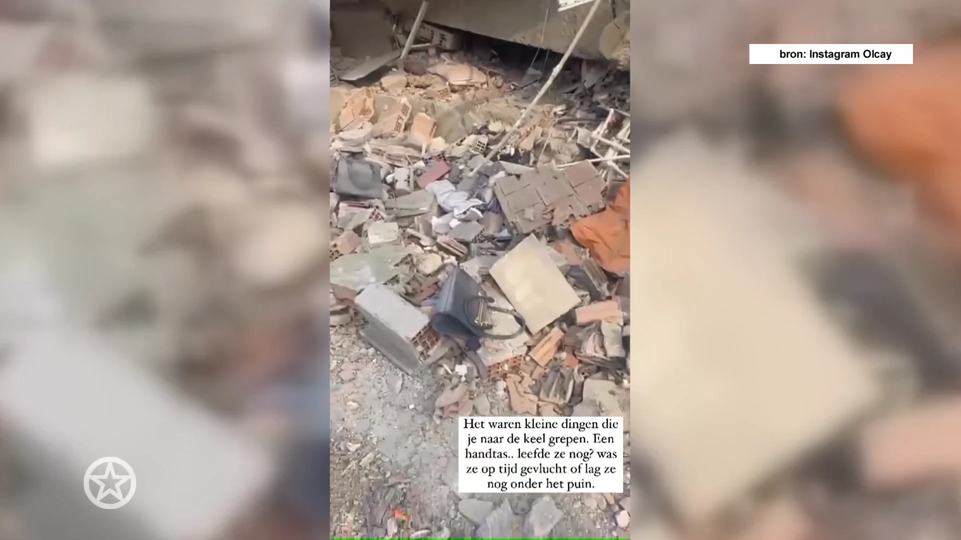 Olcay deelt heftige beelden Turkije na aardbevingen