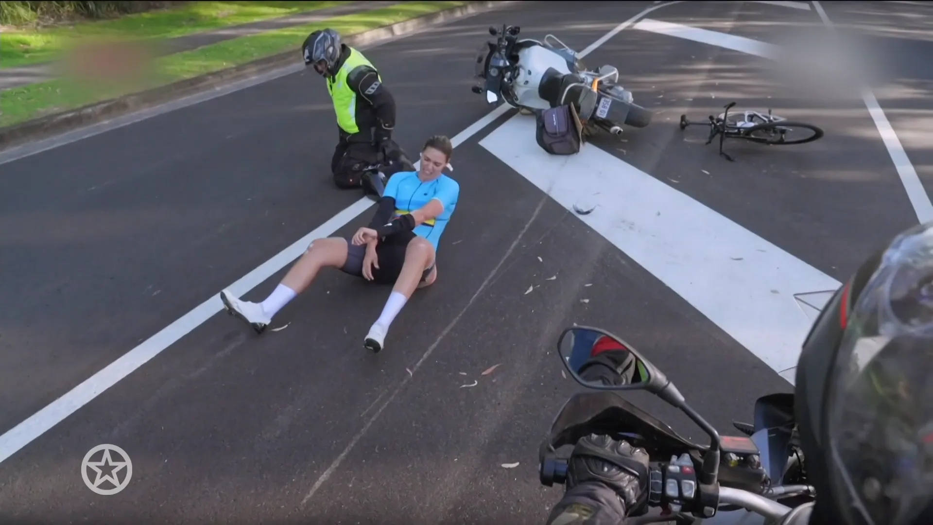 Chatilla van Grinsven lelijk ten val gekomen tijdens tv-opnames