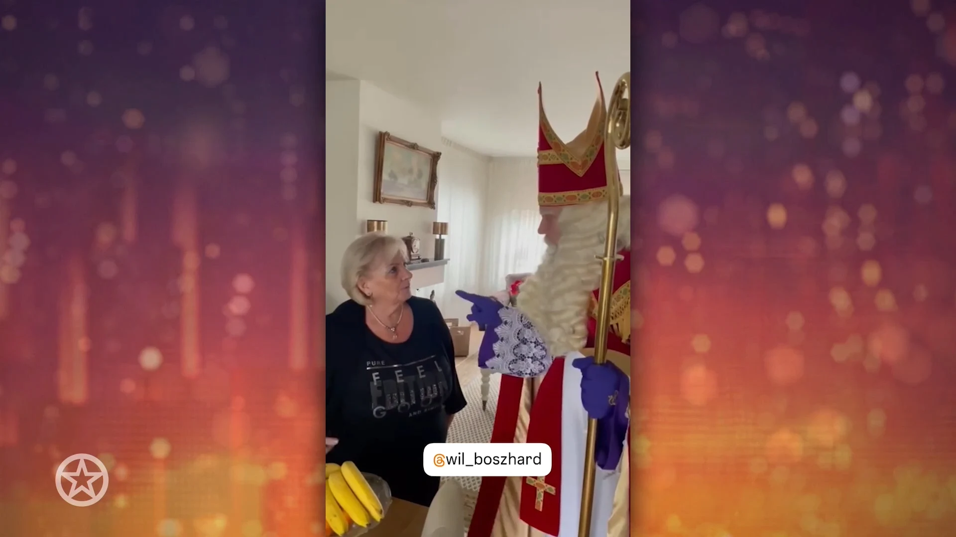 Carlo Boszhard herinnert zijn moeder aan 'de zak van Sinterklaas'