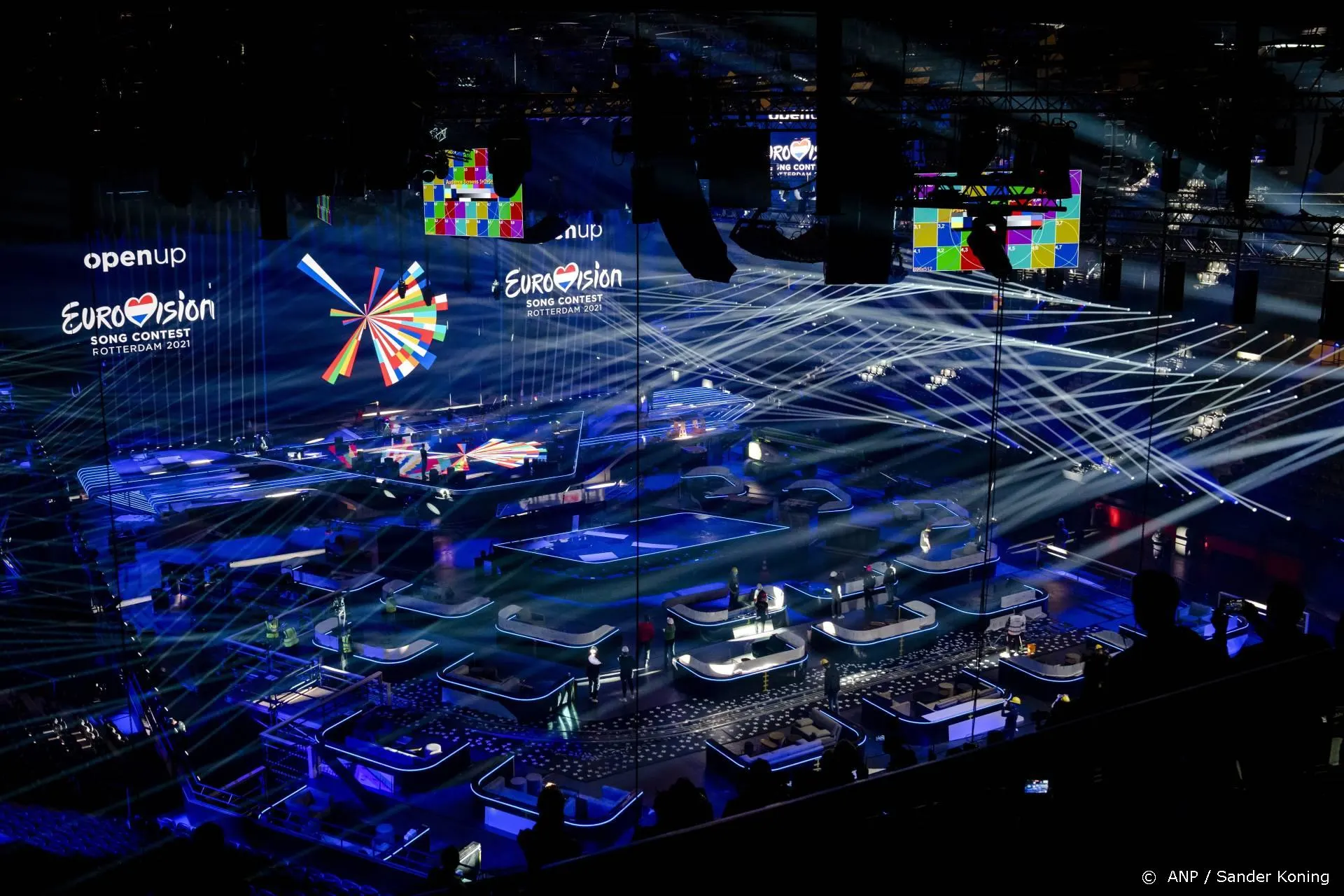 Songfestivalkandidaten repeteren voor het eerst in Ahoy