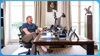 Zo werkt ons koningspaar thuis in deze coronatijd