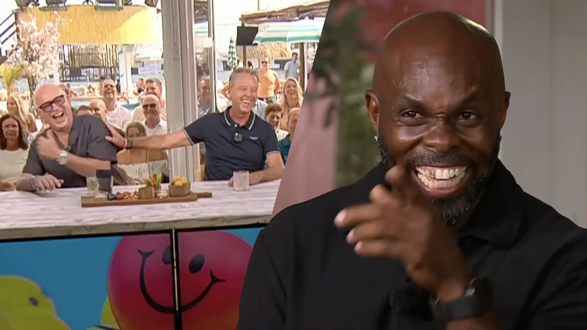Hilariteit in de studio: Churandy Martina ziet René van der Gijp aan voor Valentijn Driessen