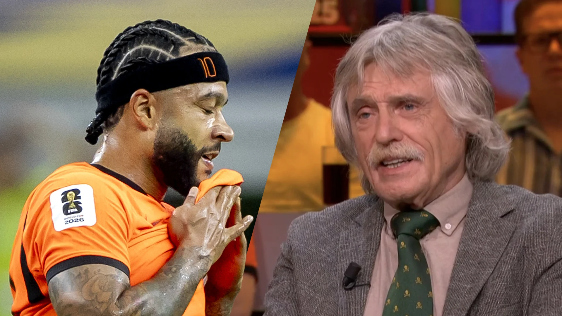 Johan Derksen over Memphis Depay: 'Een onbeweeglijke, logge spits met weinig loopvermogen'