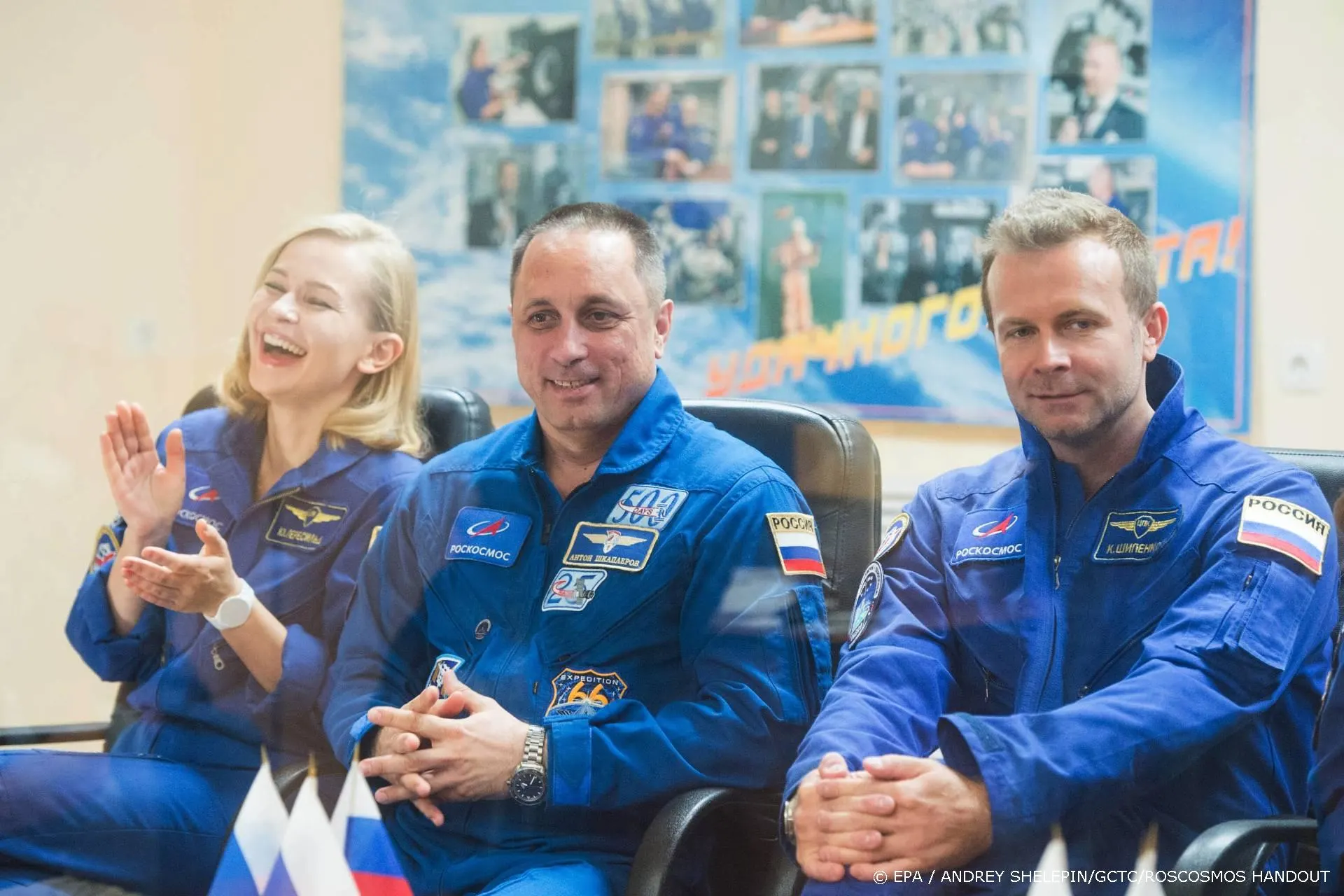 Russische filmcrew weer terug op aarde na opnames in de ruimte