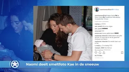 Show Update: Naomi deelt smeltfoto Kae in de sneeuw