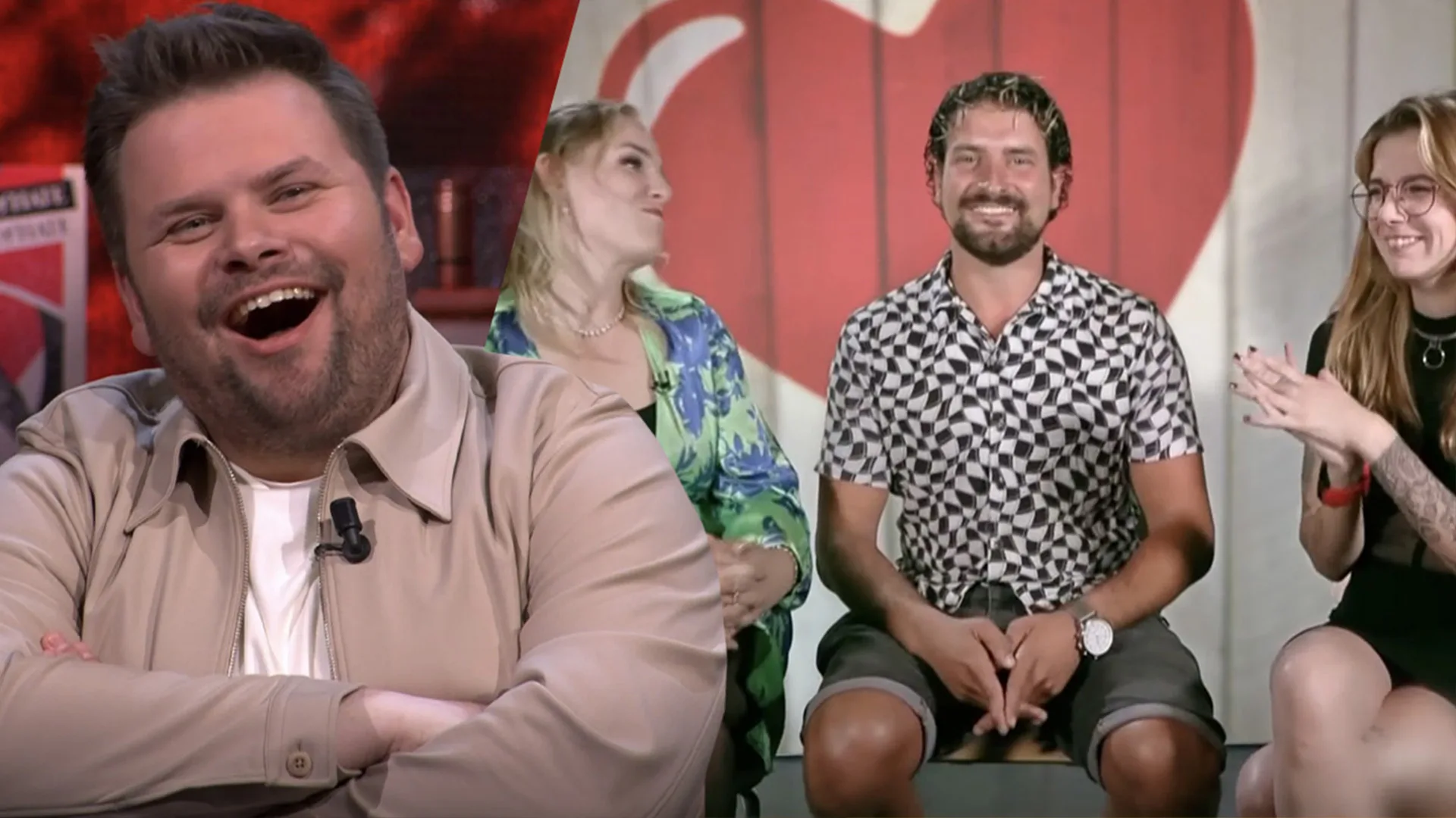 Vandaag Inside-studio ziet man blauwtje lopen tijdens trio-afspraak in First Dates: 'Ahhhhh!'