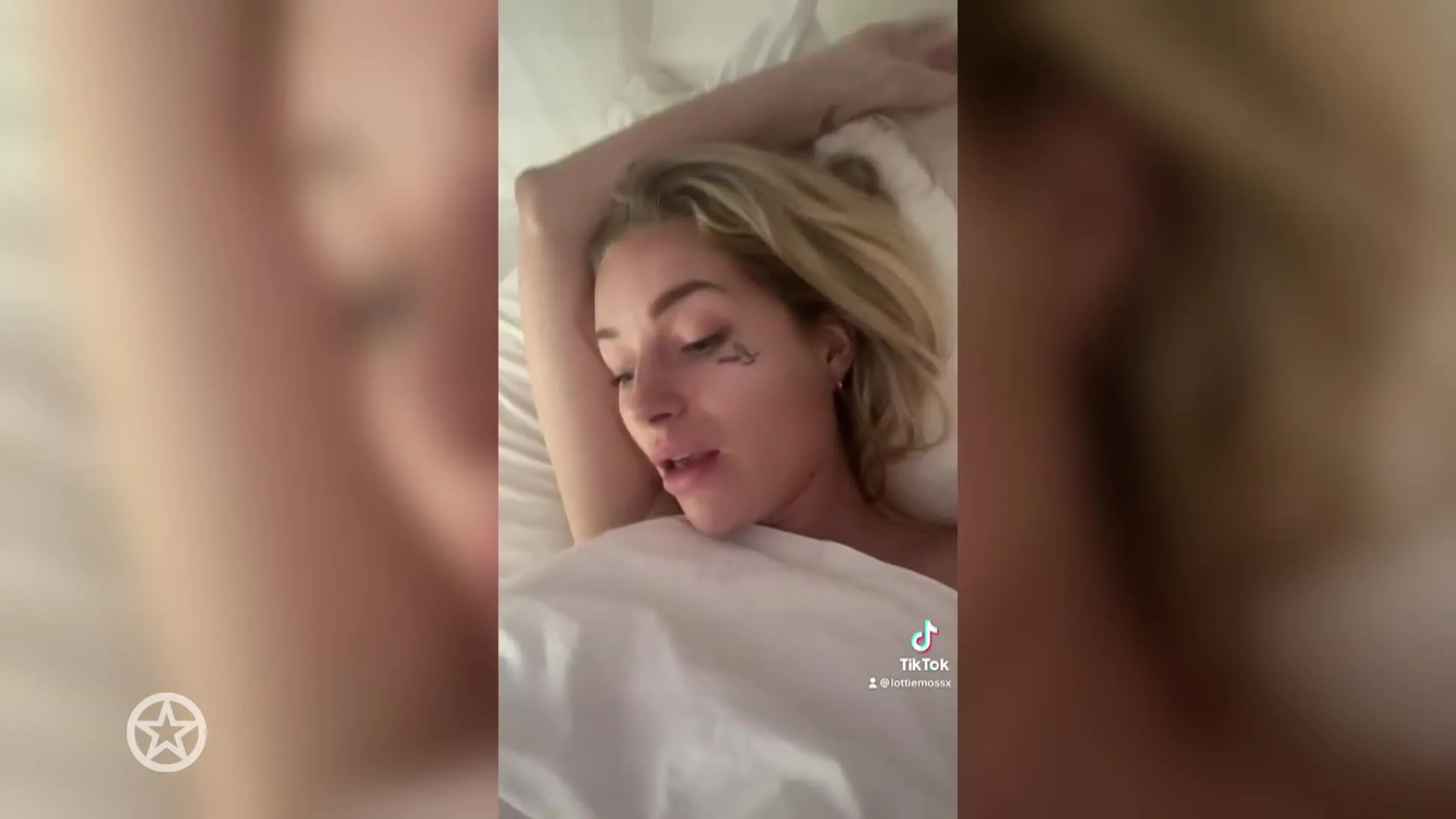 Lottie Moss laat dronken een gezichtstattoo zetten