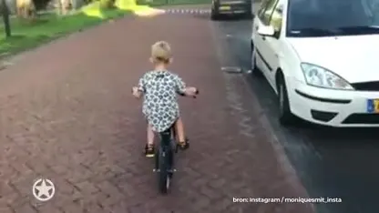 Monique Smit super trots op haar kleine grote man!