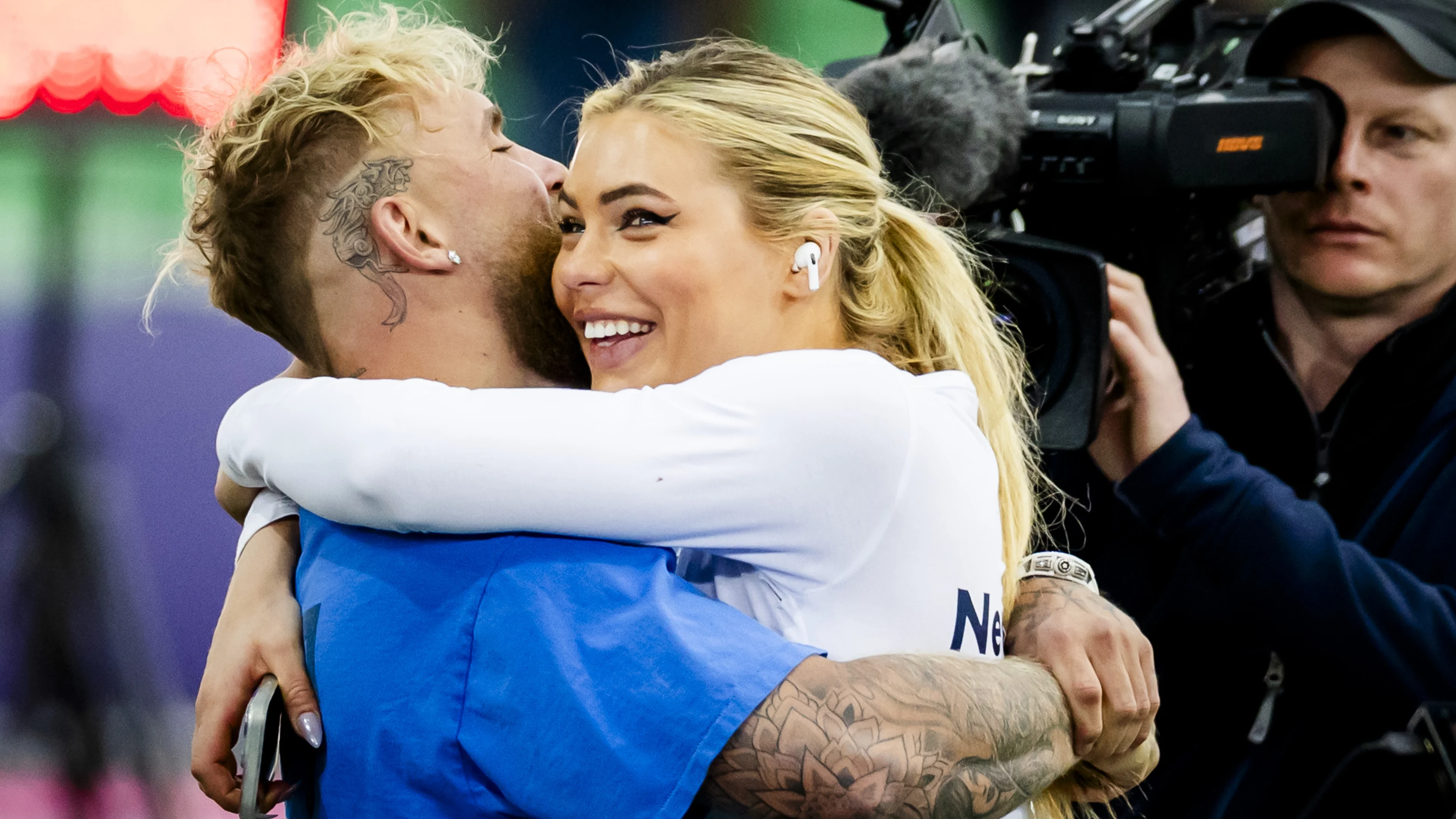 Jutta Leerdam en Jake Paul genieten van bijzondere gebeurtenis