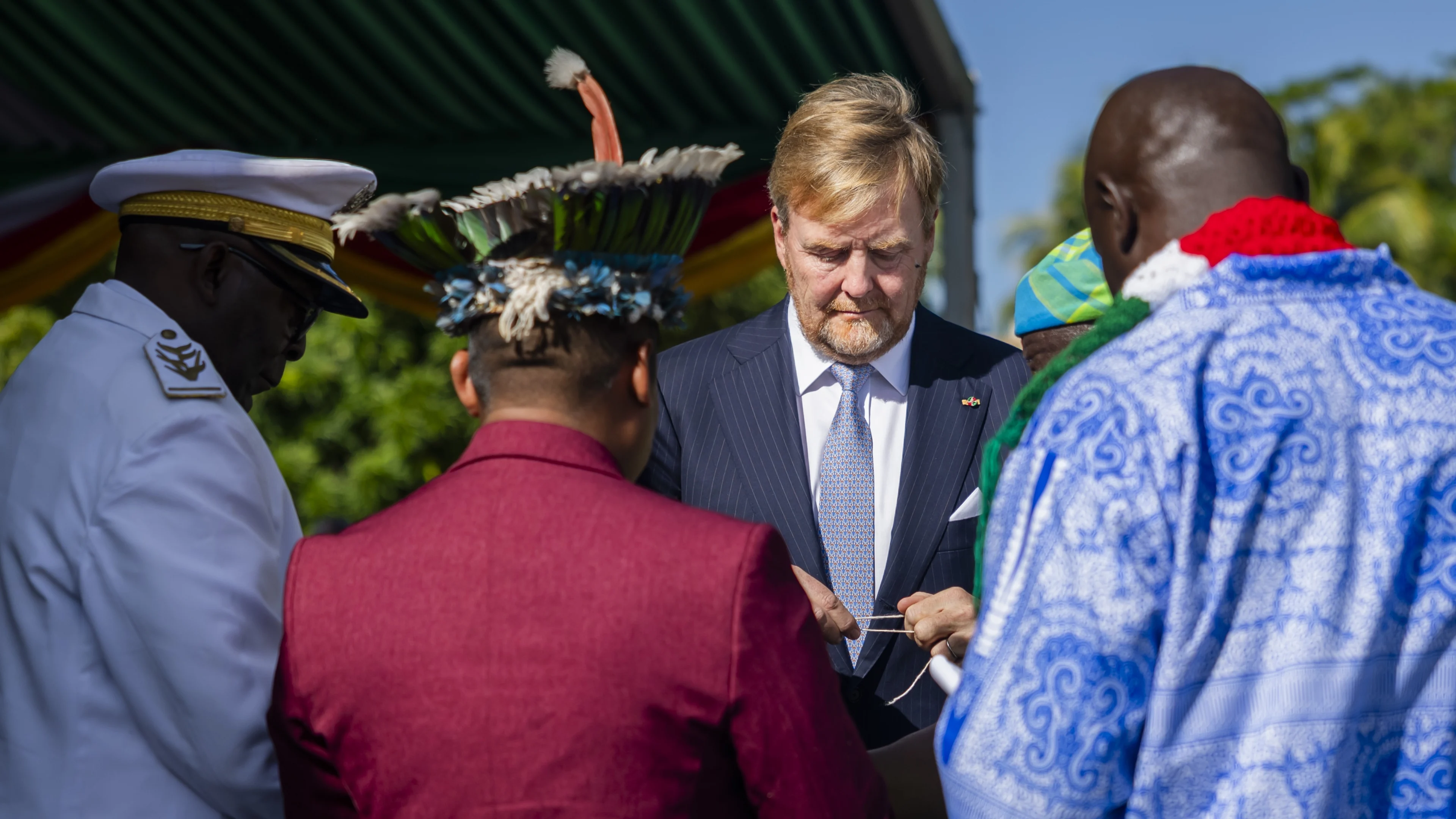 Nakomelingen tot slaaf gemaakten vergeven Willem-Alexander