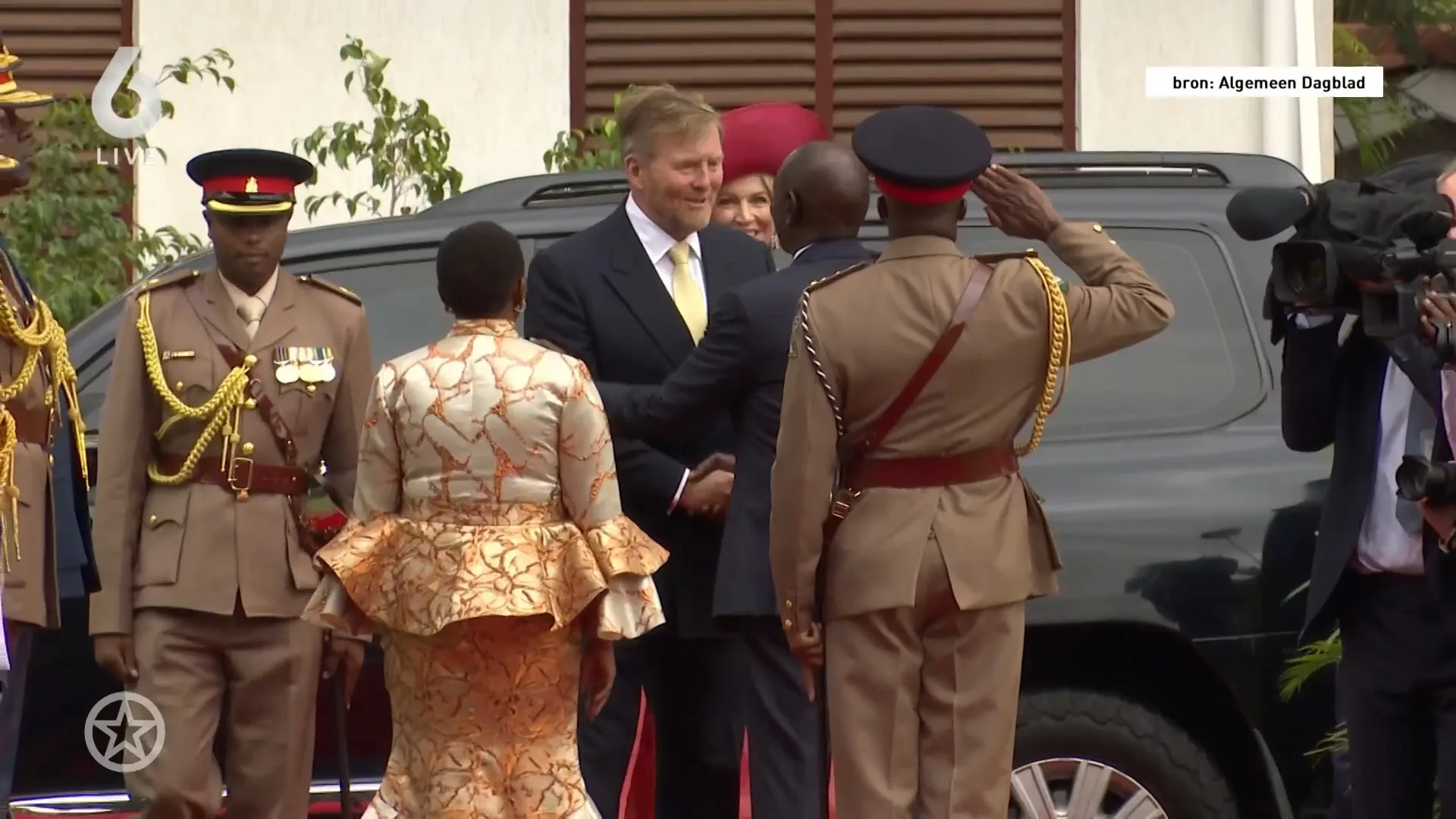 Willem-Alexander en koningin Máxima beginnen aan hun staatsbezoek aan Kenia.