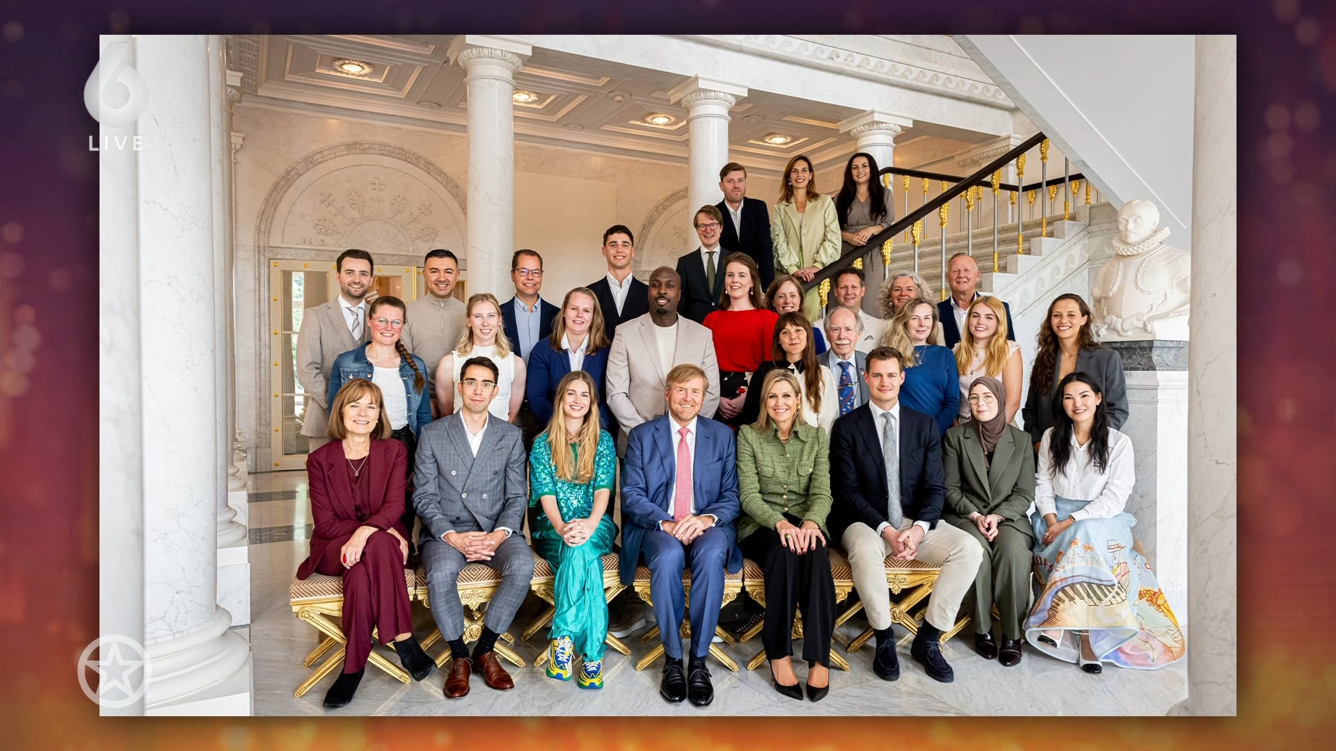 Uitblinkende BN'ers lunchen met het koningspaar