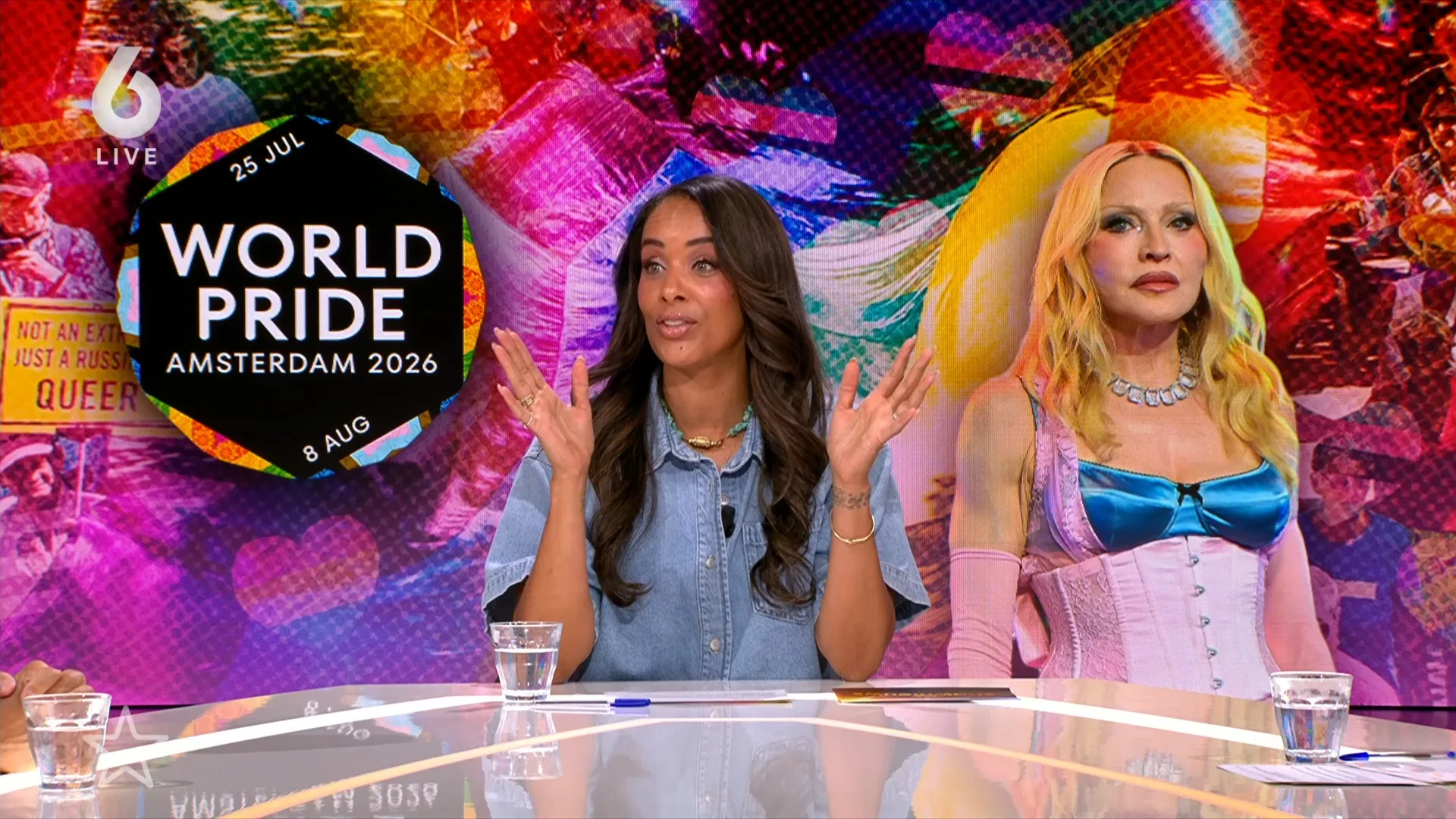 Shownieuws-tafel reageert op komst van Madonna naar WorldPride