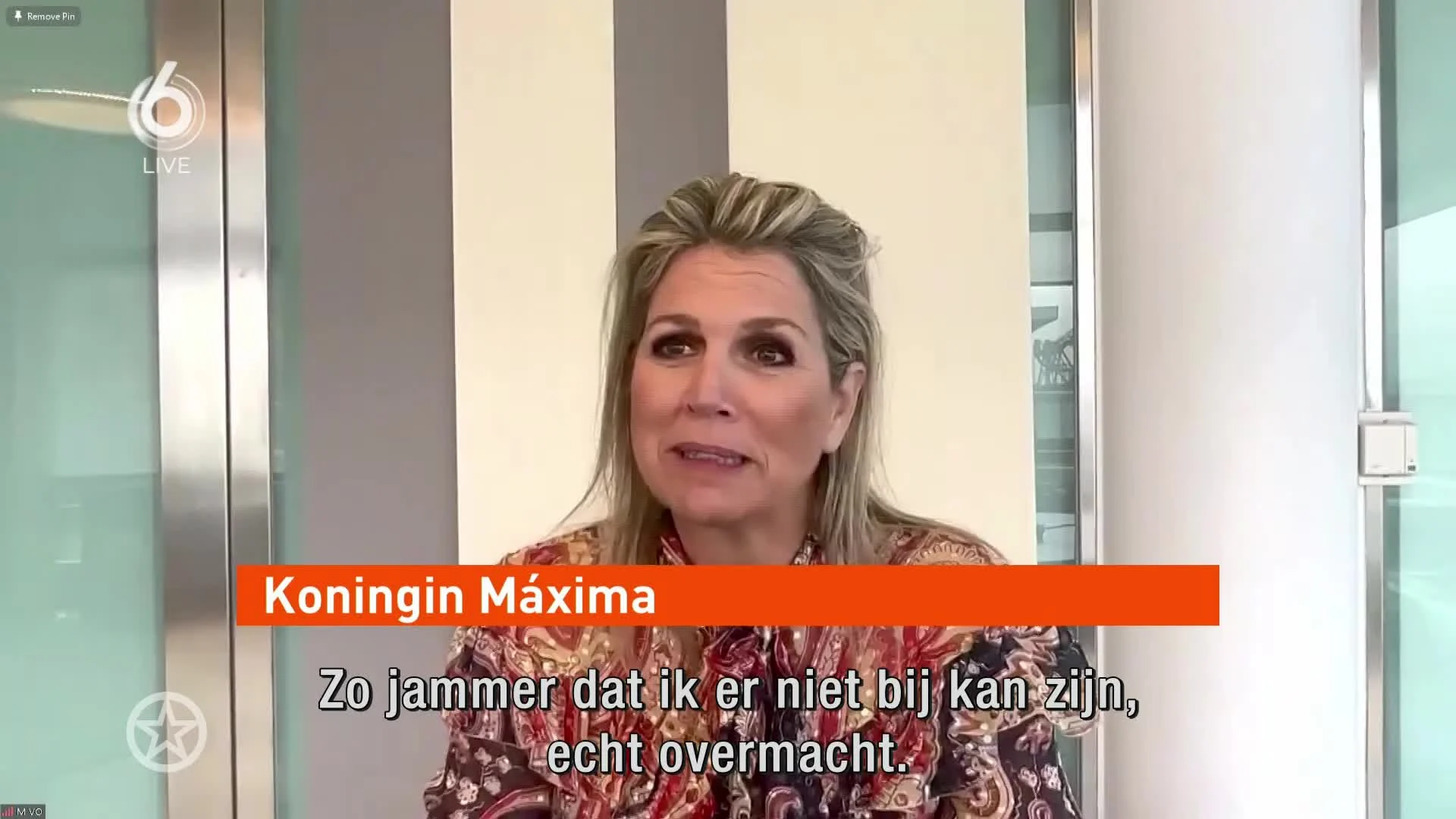 Máxima nog vast in buitenland