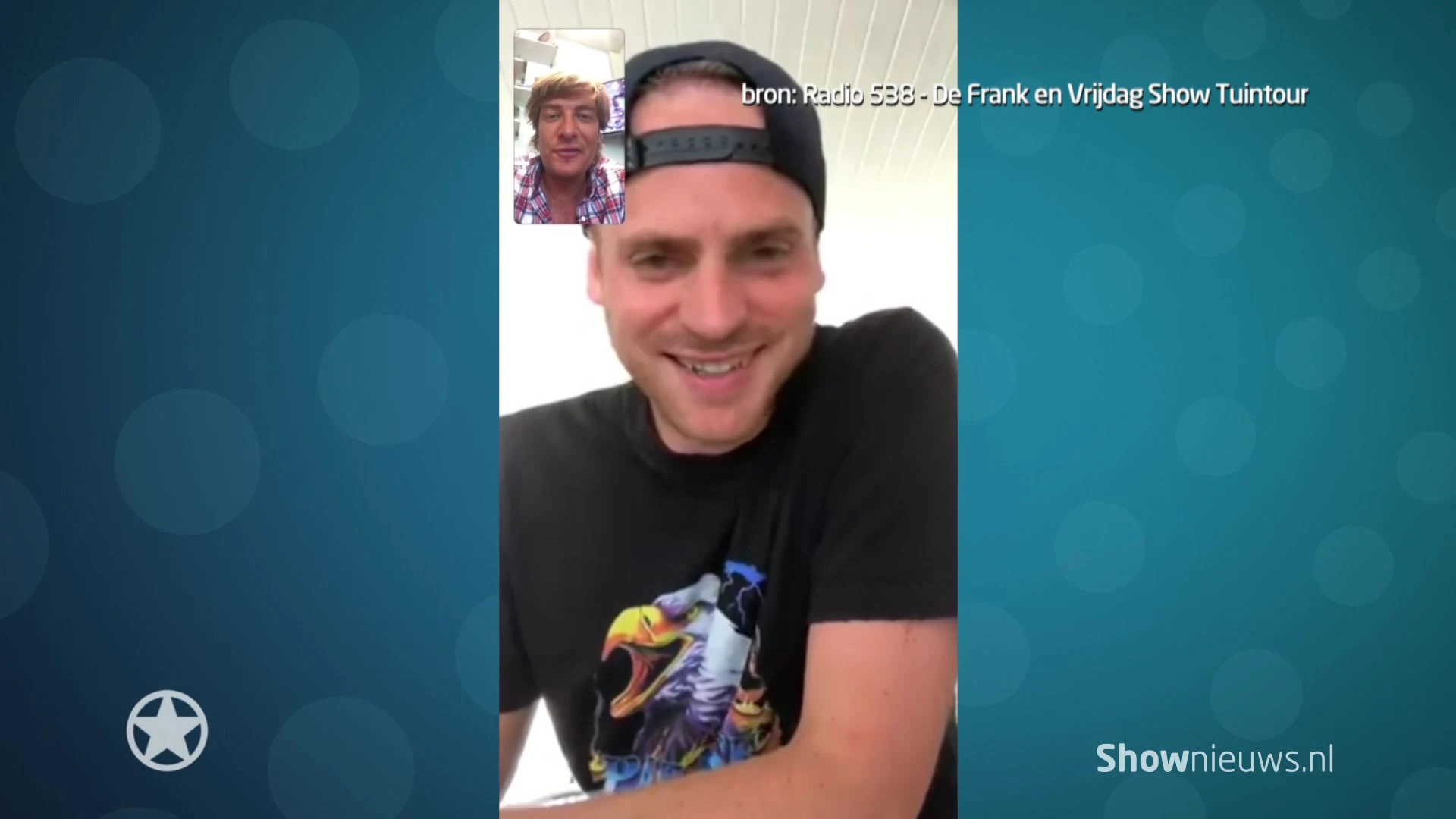 Frank Dane maakt radio vanuit tuin Wendy van Dijk en Sunnery James