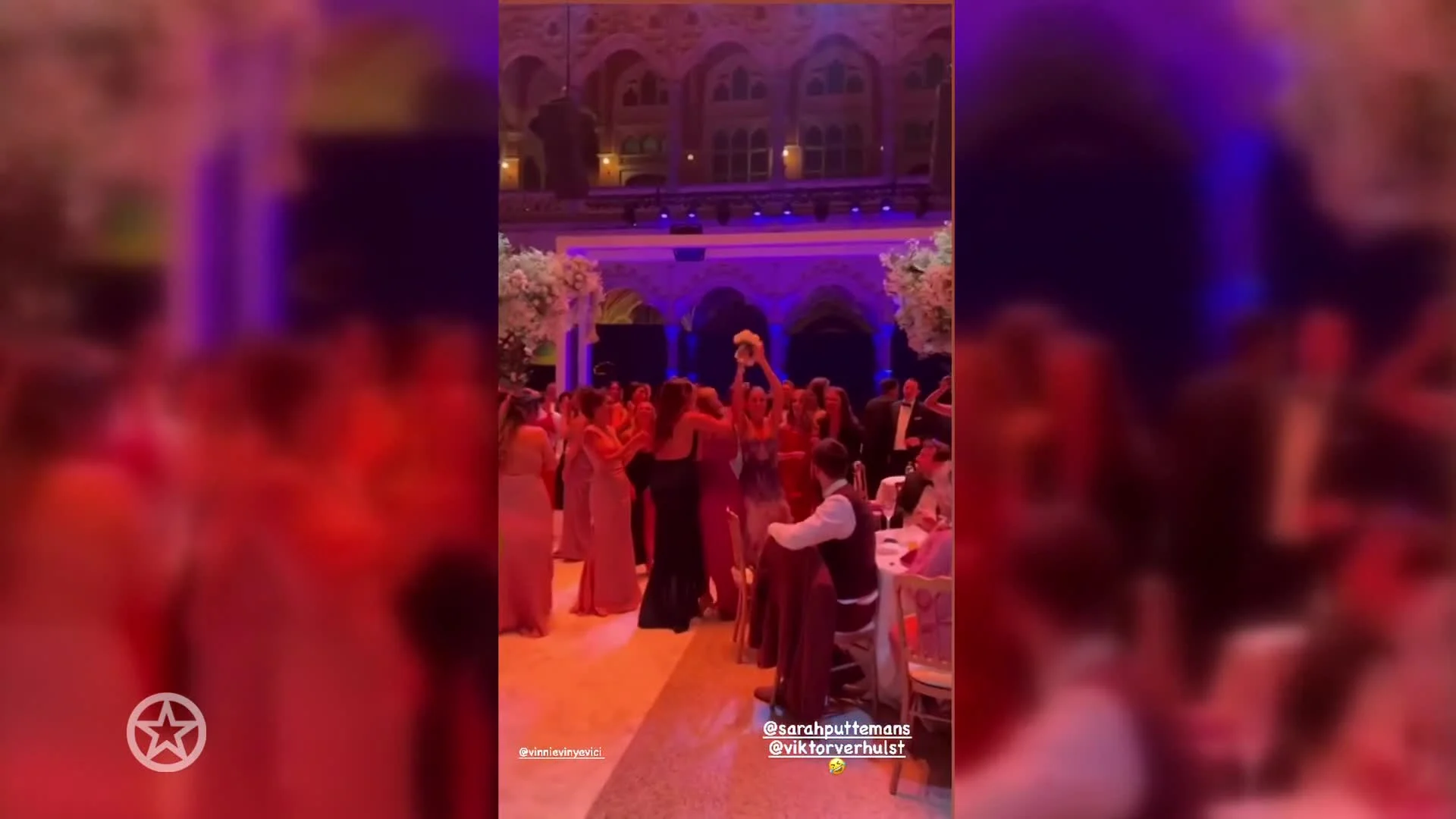 Vriendin Viktor Verhulst vangt boeket