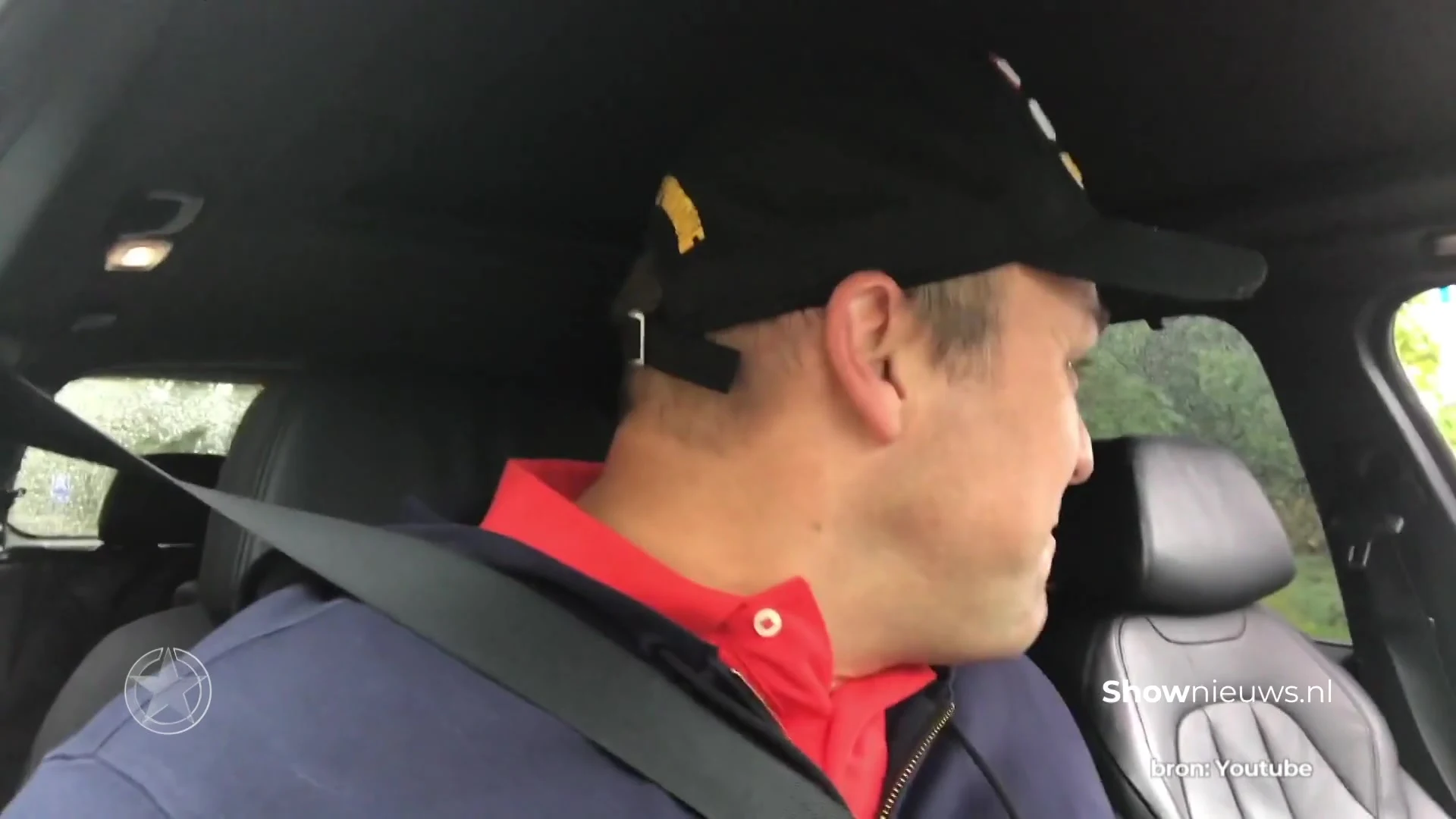 Frans voor het eerst bij zoon Christiaan in de auto