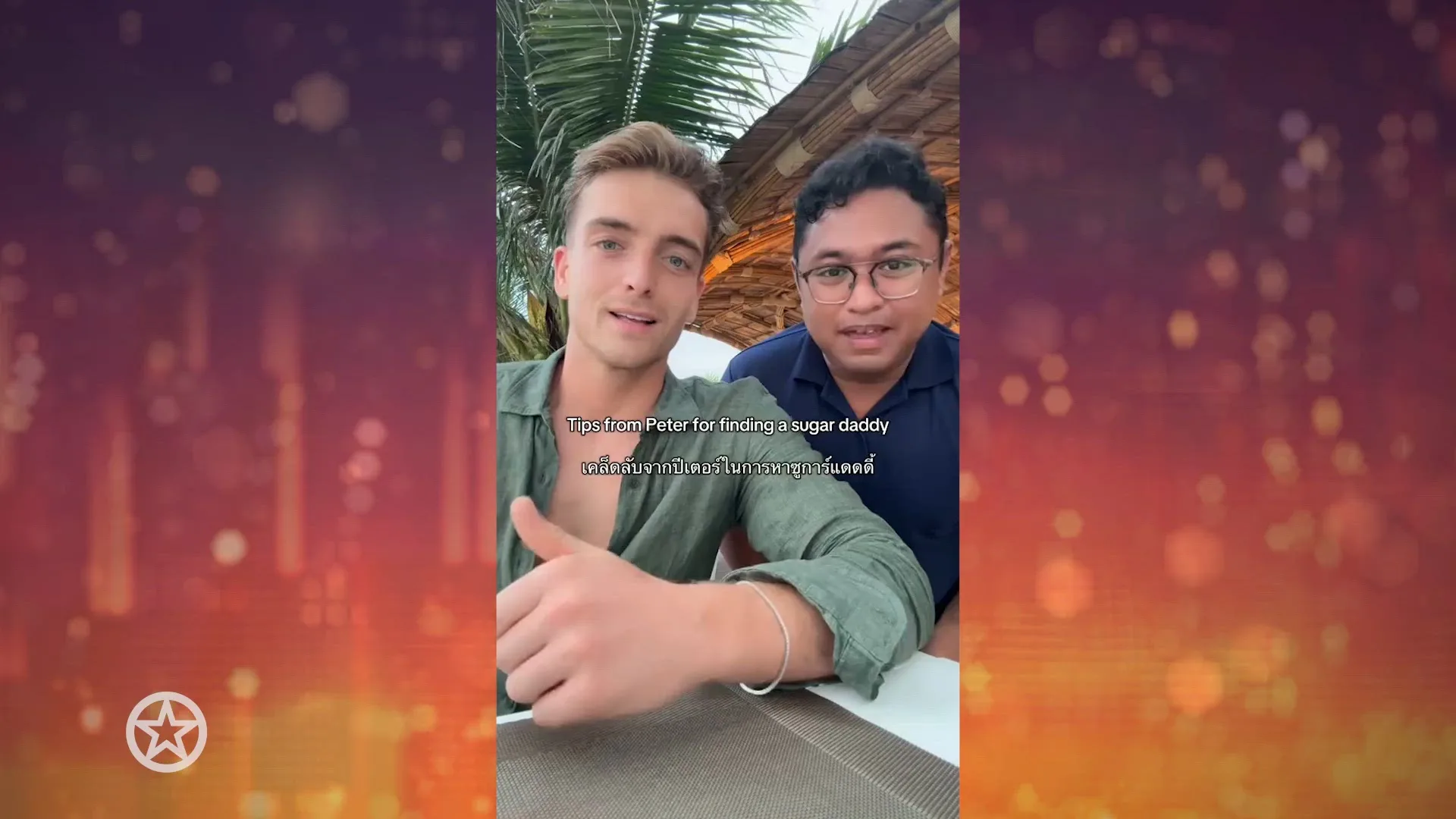 Robbert Rodenburg met zijn nieuwe Thaise vriend