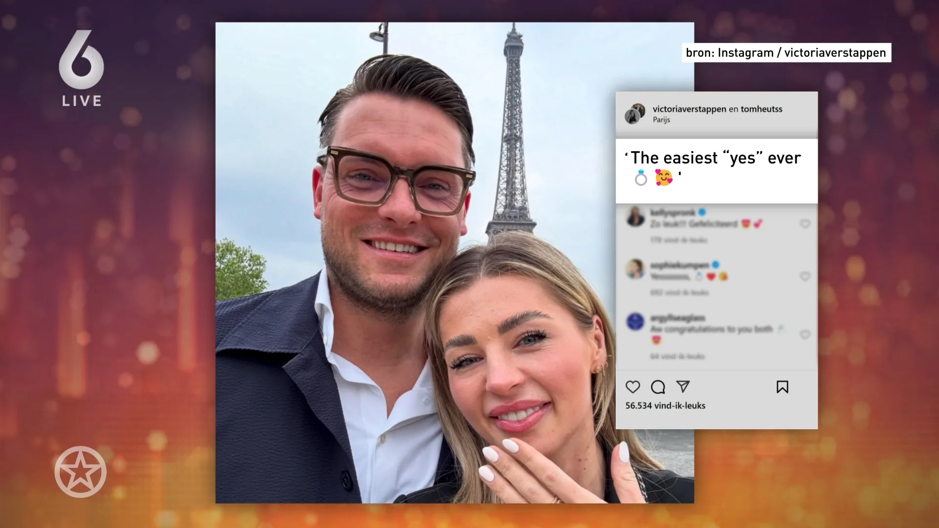 Liefde hangt in de lucht bij de familie Verstappen