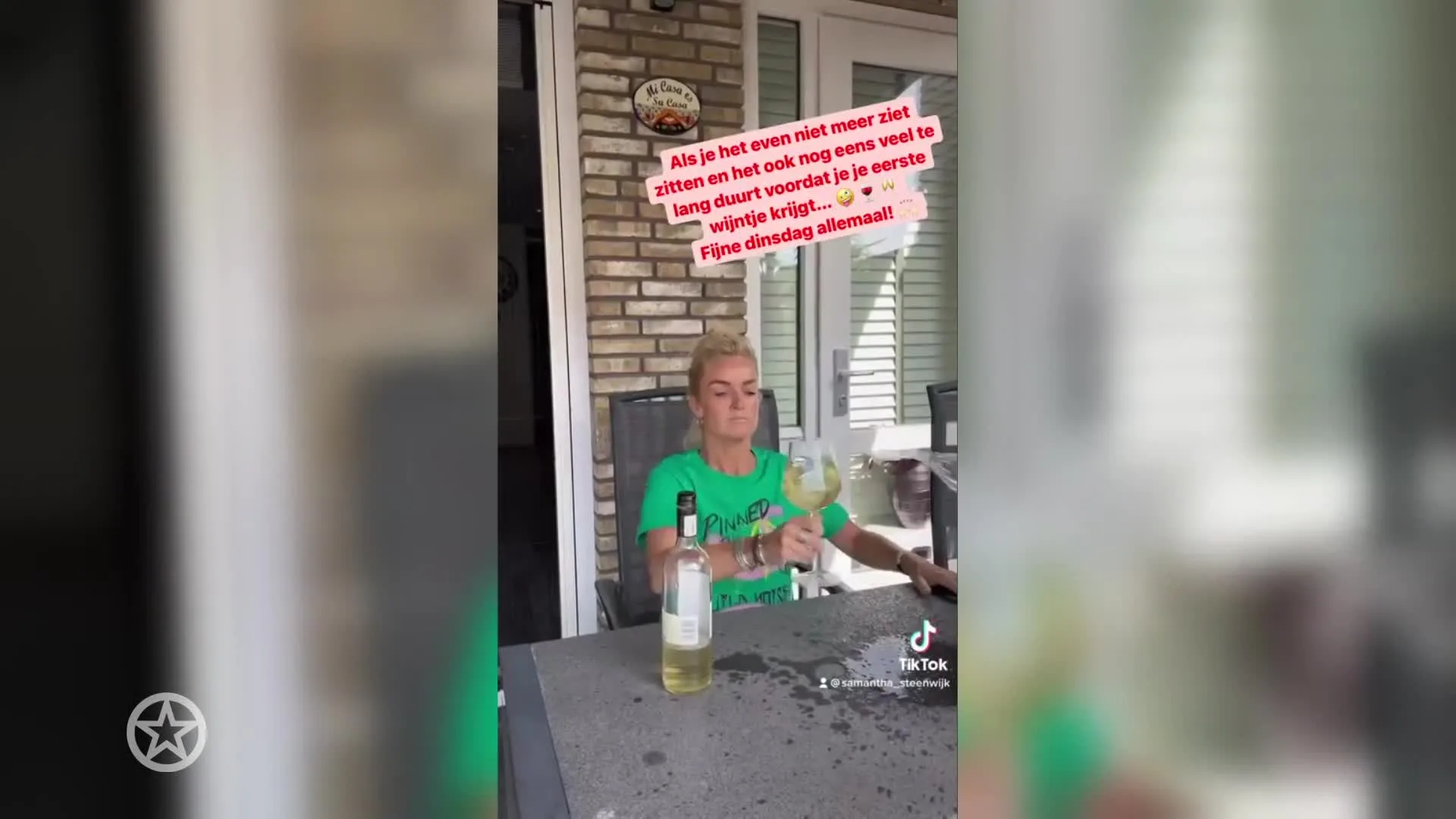 Samantha Steenwijk zit er doorheen