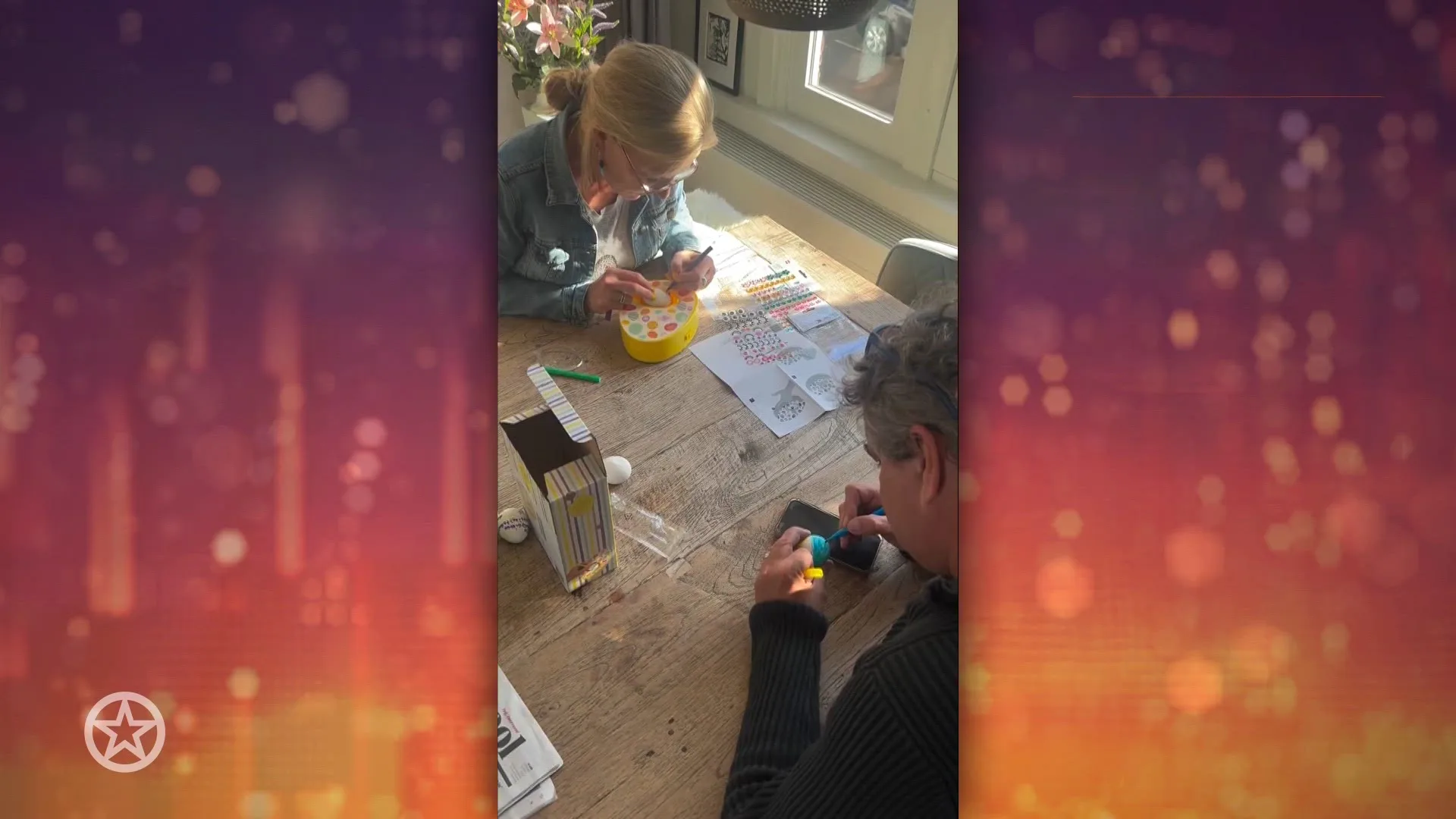 Frank Lammers verft eitjes met Pasen