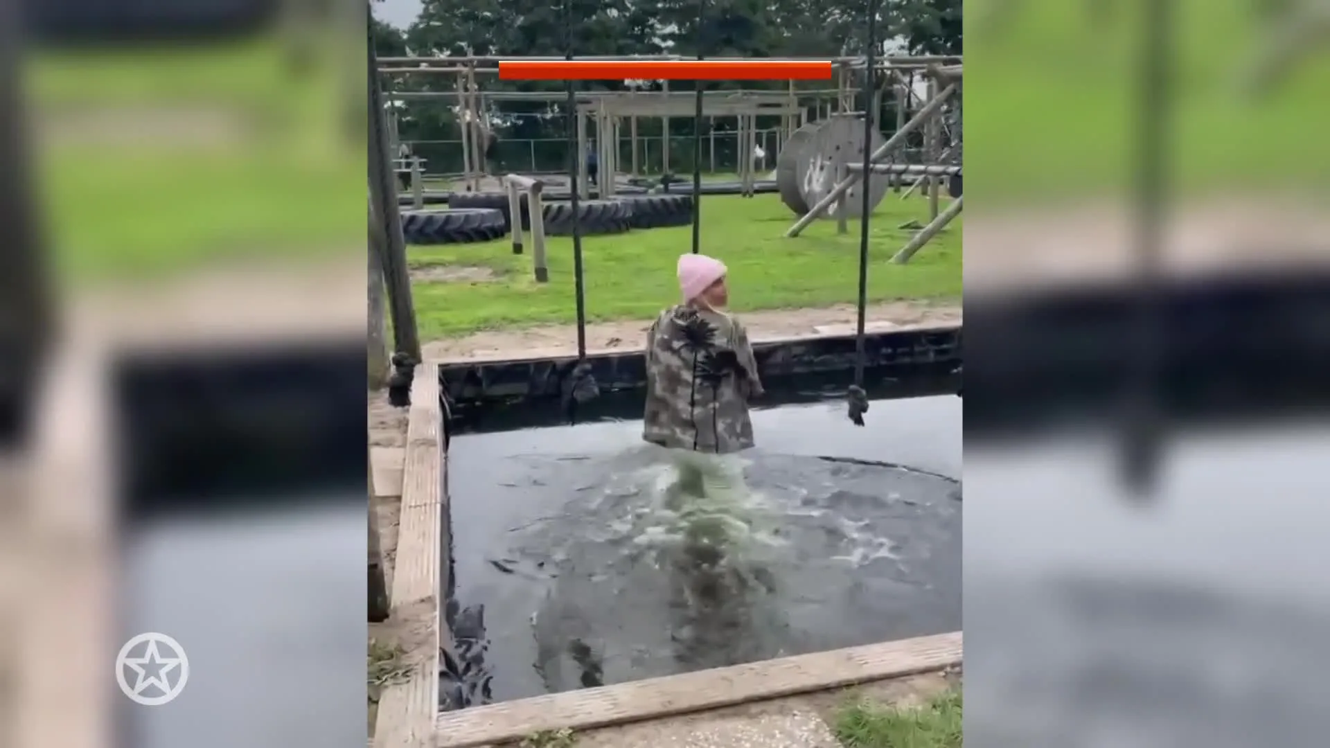 Nicolette Kluijver maakt gênante val