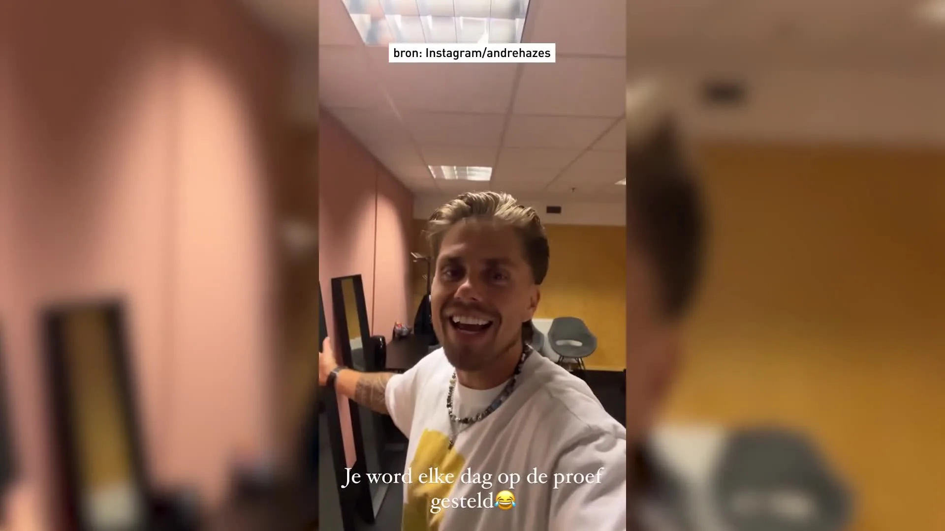 Andre Hazes niet blij met bier op kleedkamer
