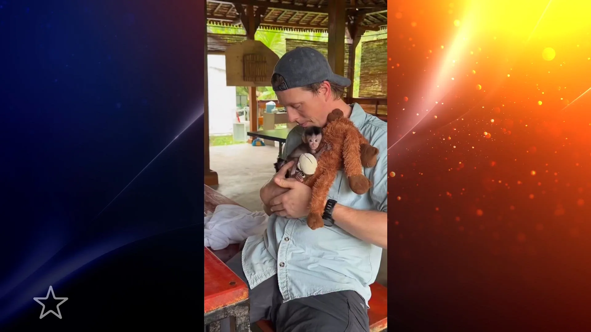 Freek Vonk neemt afscheid van twee weesaapjes