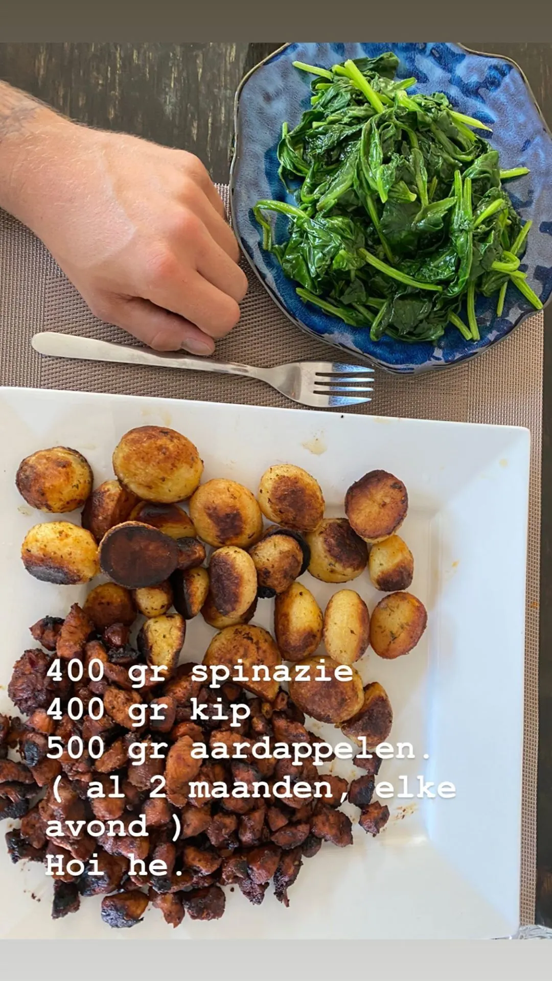 André Hazes eet al twee maanden elke dag hetzelfde