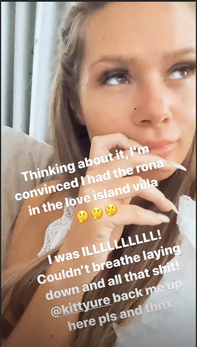 Love Island deelneemster: "Ik had het coronavirus in de villa"